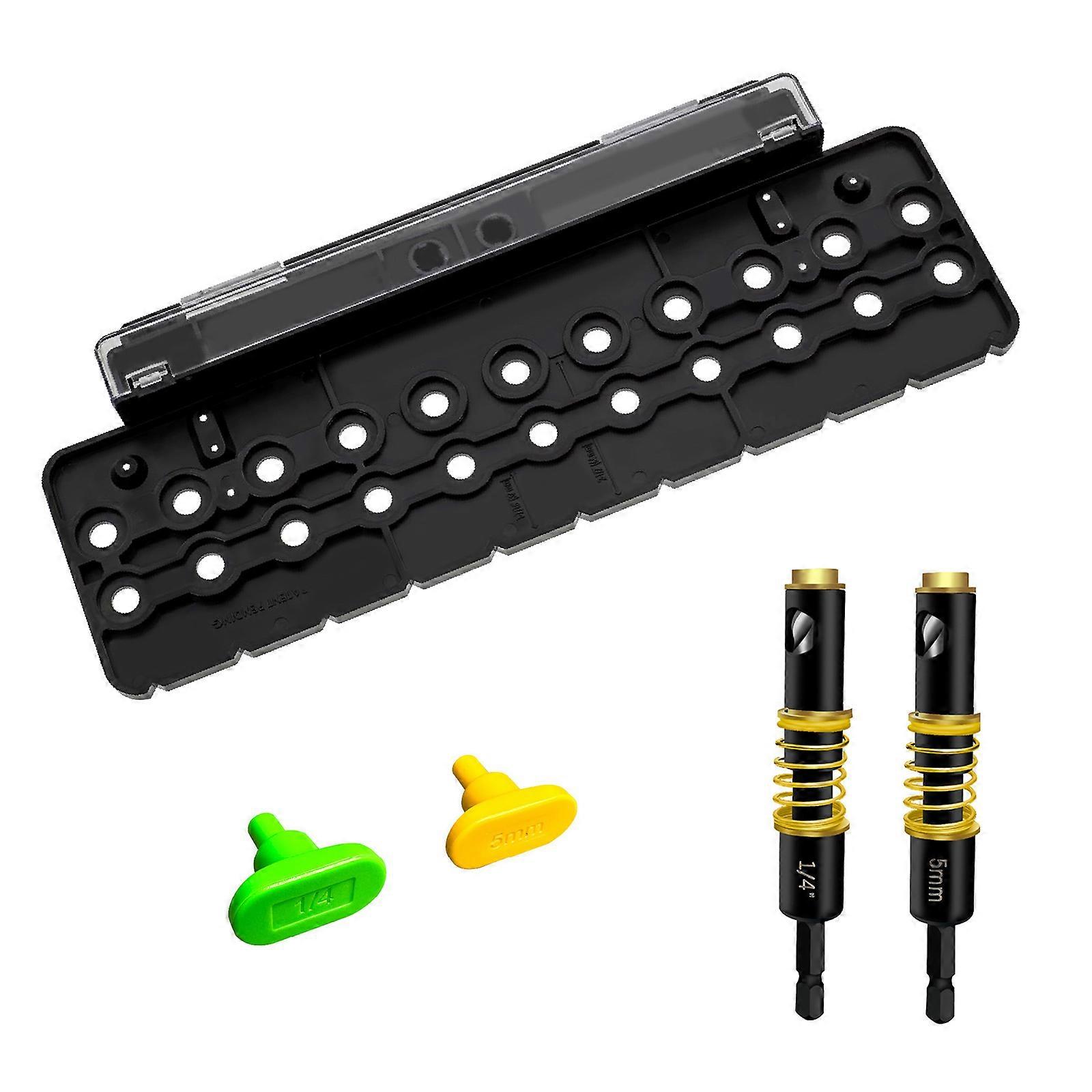 Shelf Pin Jig and Hinge Jig 2 in 1,1/4Inch and 5mm Shelf Pin Drilling Jig,Selves-contained Clamping Function Shelf Jig Multicolor