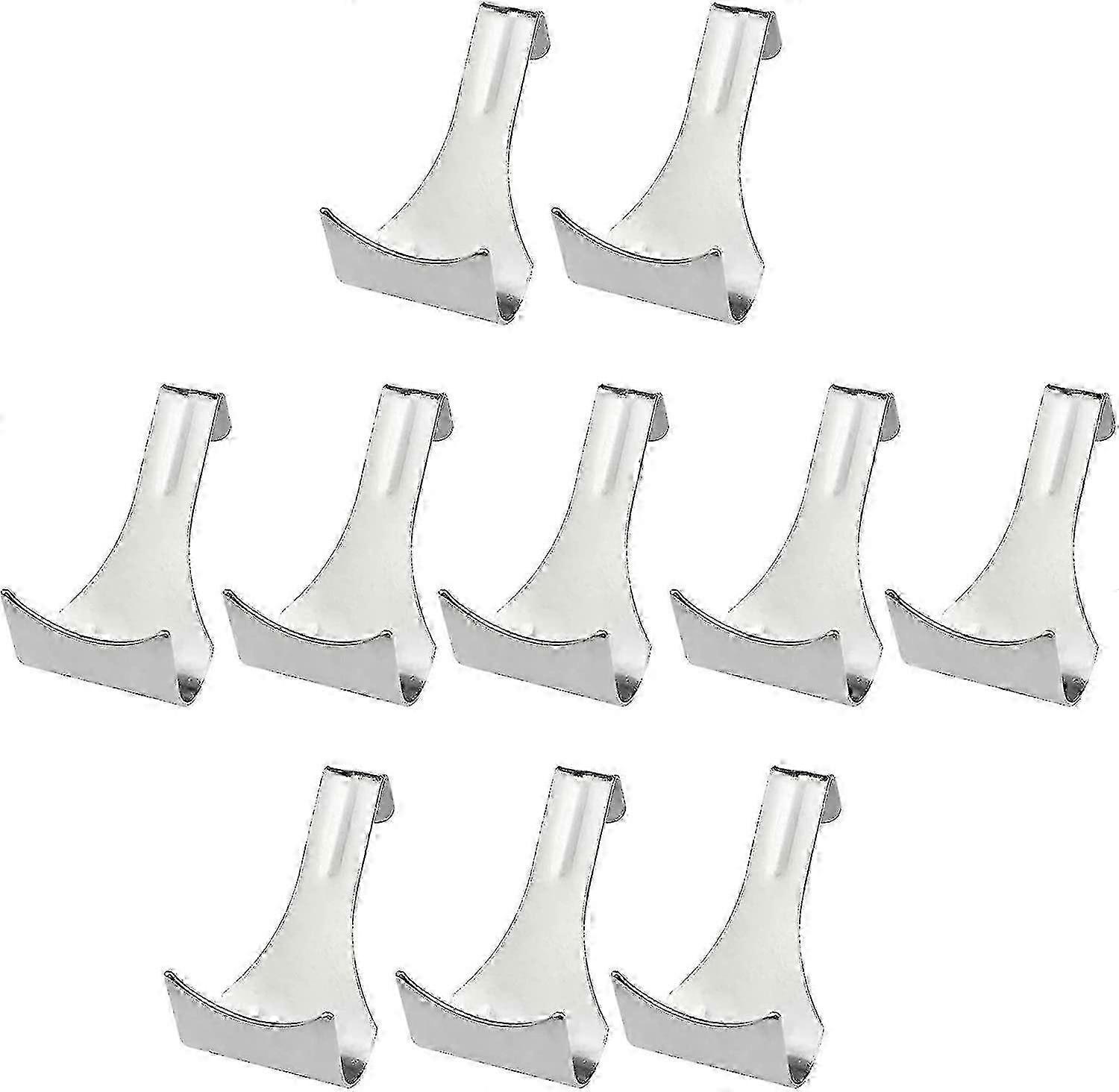 15 Pcs Chrome Molding Hooks for STAS Cord & Zipper Hooks - Professional Picture Hanging Solution