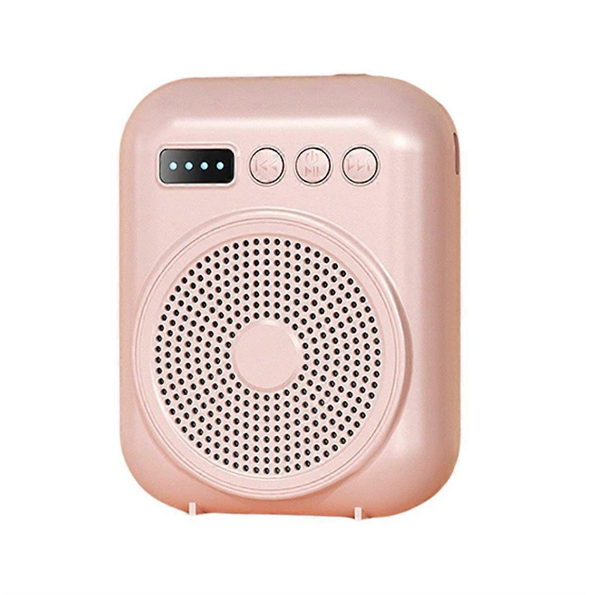 Portable Voice Amplifier Mini Audio Speaker with Microphone Rechargeable Loudspeaker for Teachers S