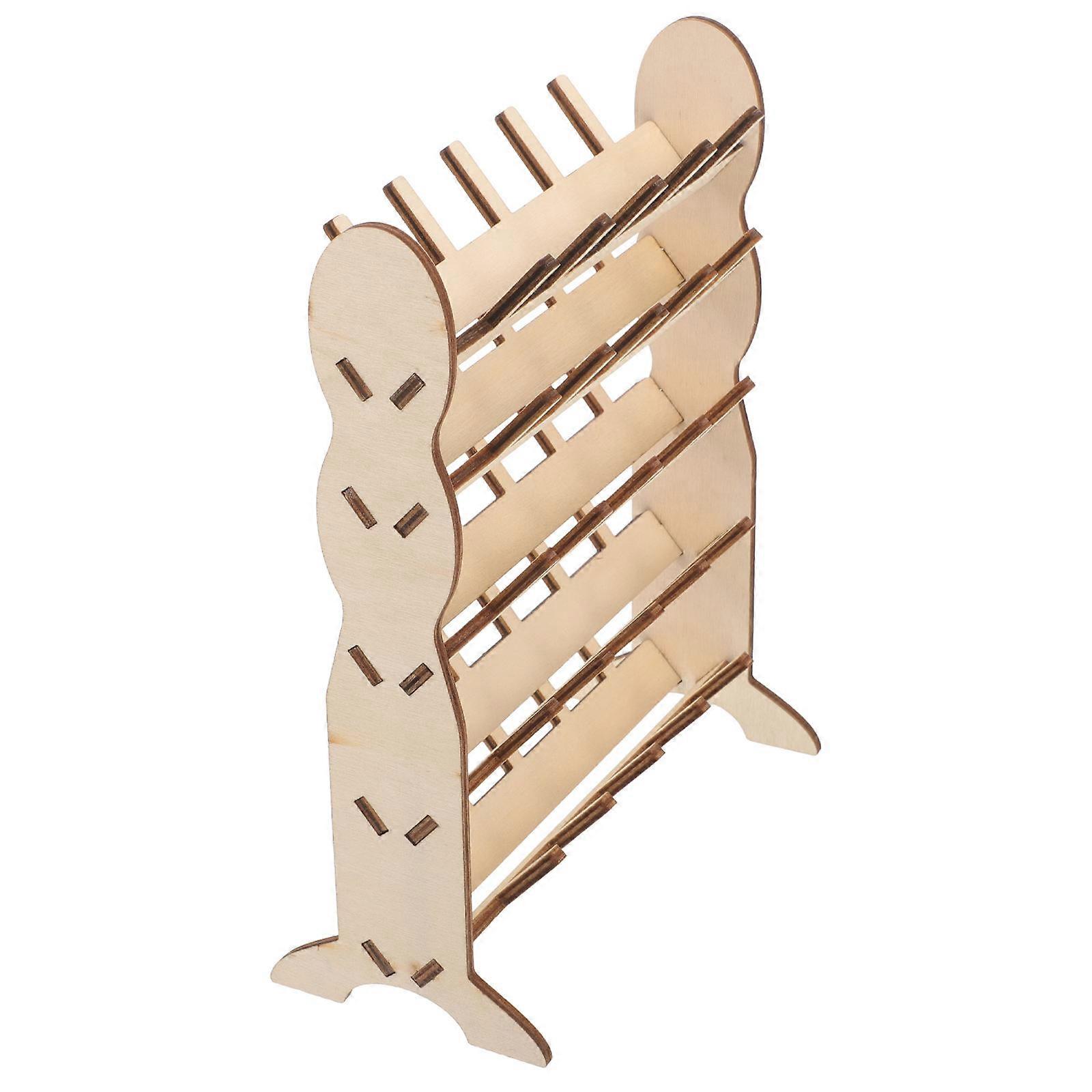 Thread Holder Organizer Thread Spool Holder Wooden Sewing Thread Holder Spool Organizer