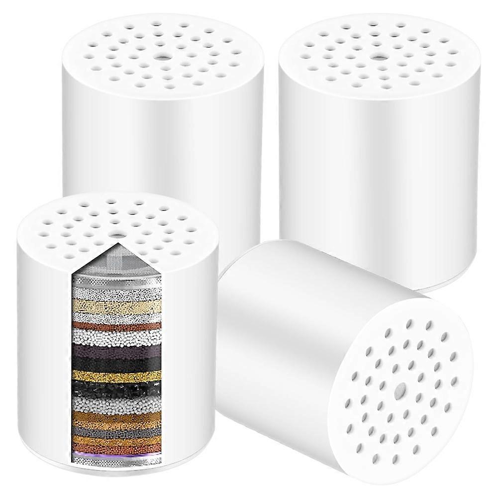 4PCS 20 Stage Shower Filter Replacement Shower Filter Elements with Vitamin C Shower Head Replacement Filter