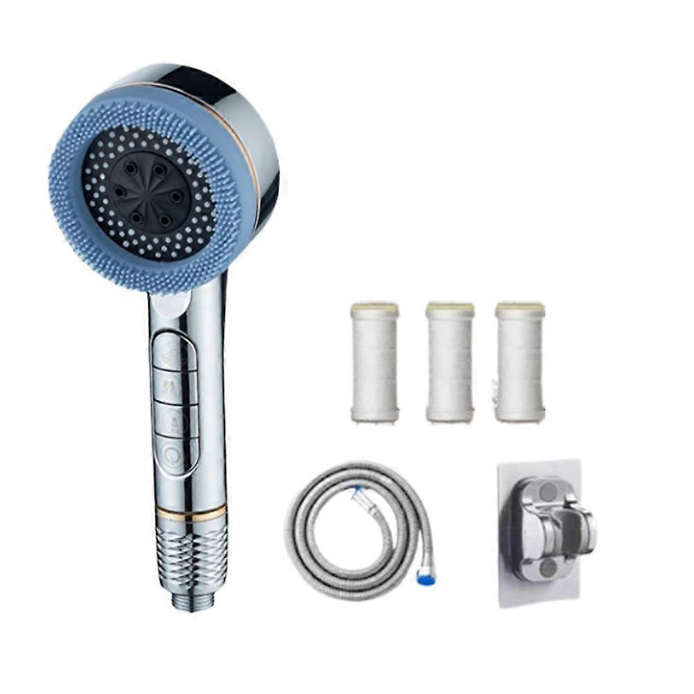 High Pressure Shower Head Powerful Pressurized Spray Water Saving Design Adjustable Angle Multiple Modes Easy Clean ABS