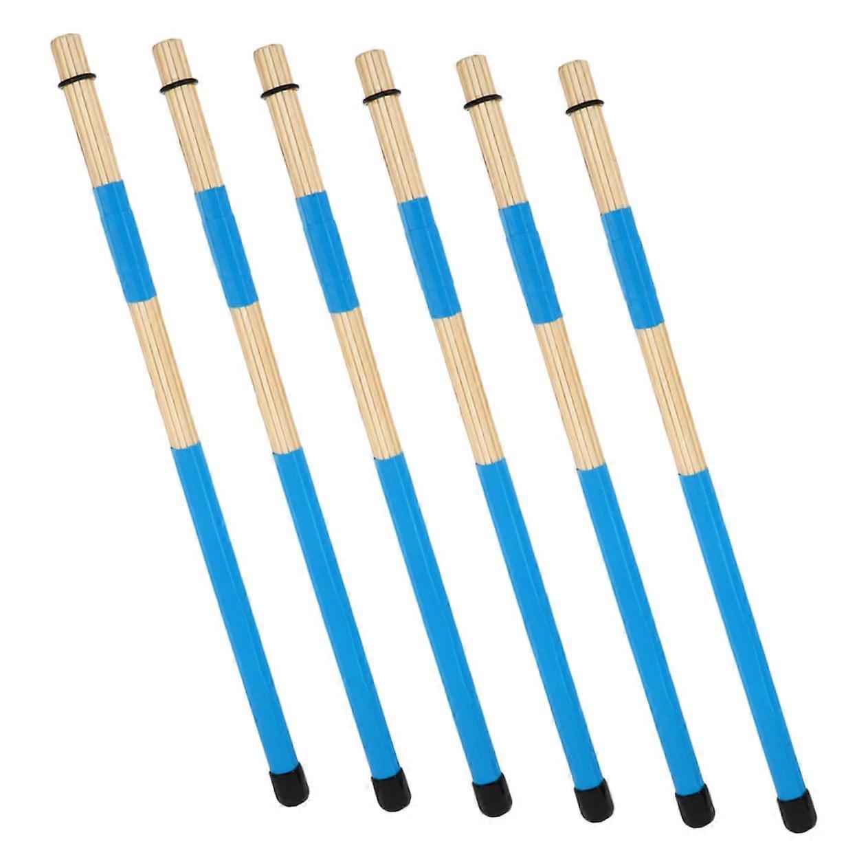 3 Pairs Drum Brushes with Comfortable Grip for Beginner Drummers Jazz Percussion Performance