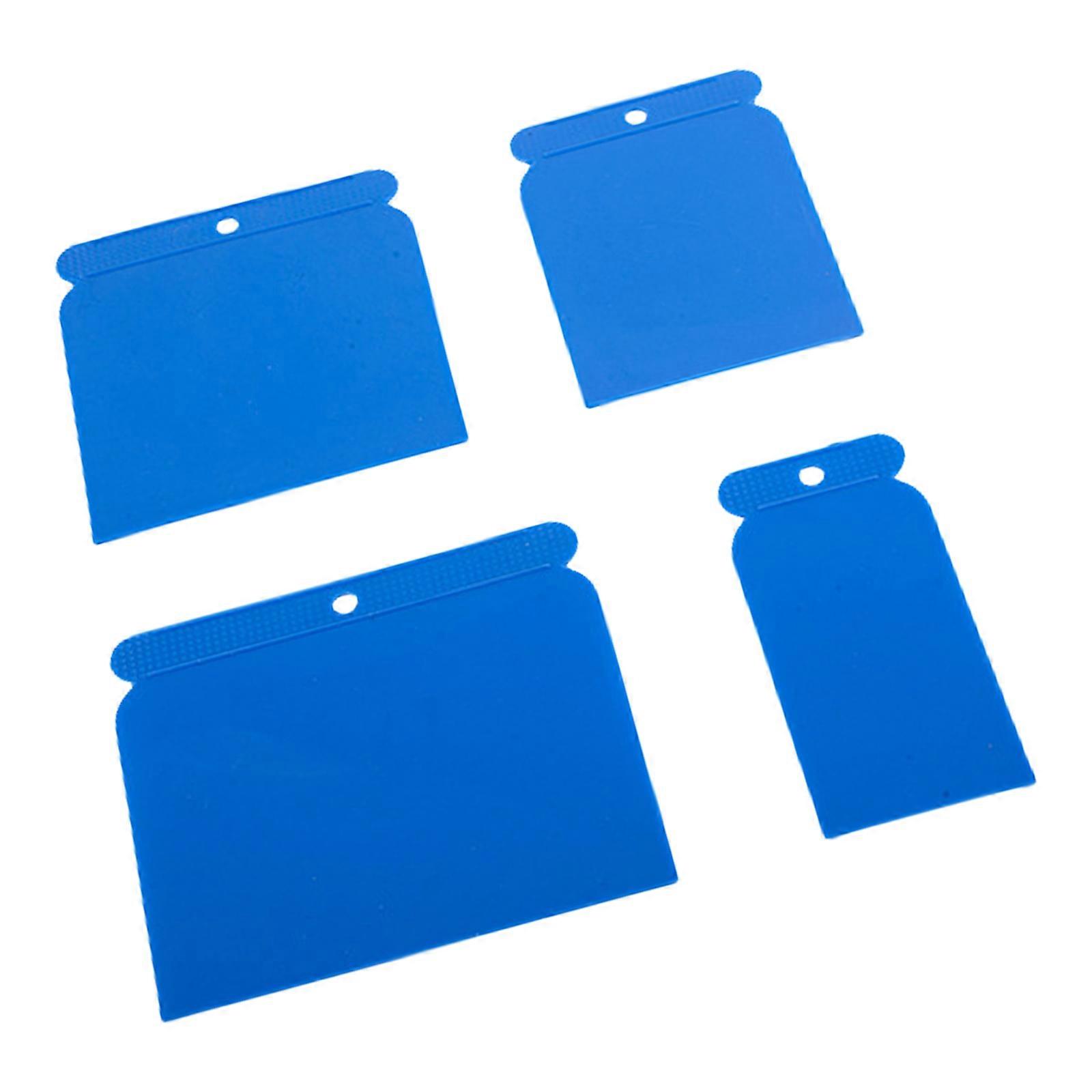 4Pcs Putty Scraper Plastic Paint Scraper Tool Spatula Scraper for Spackling Patching Putty Scraper Wallpaper Scraper Multicolor