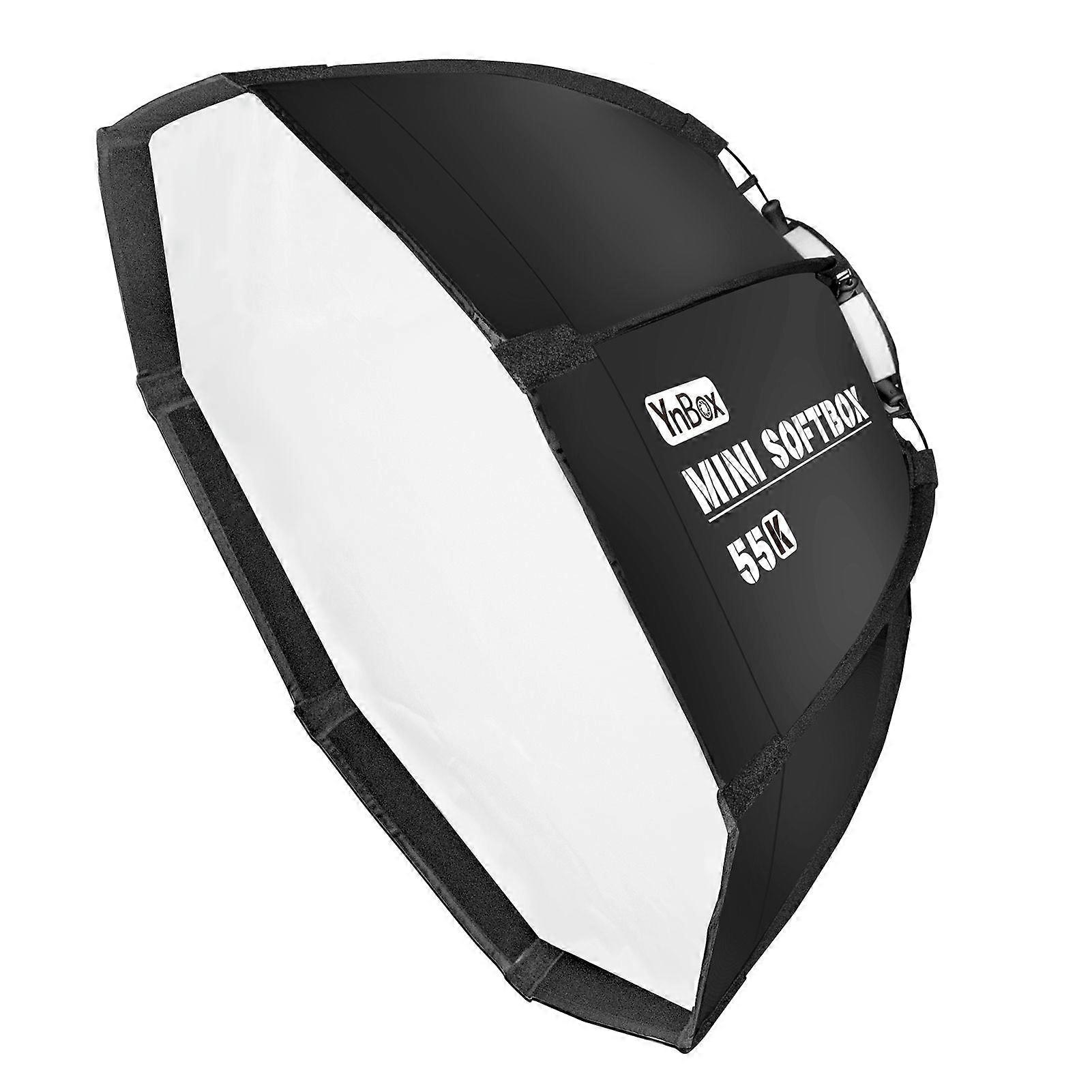 YnBox 55K 55cm/22in Octagon Photography Softbox with Bowens Mount Removeable Diffuser Carrying Bag for YONGNUO YNLUX100/ YNLUX100 Pro Video Light
