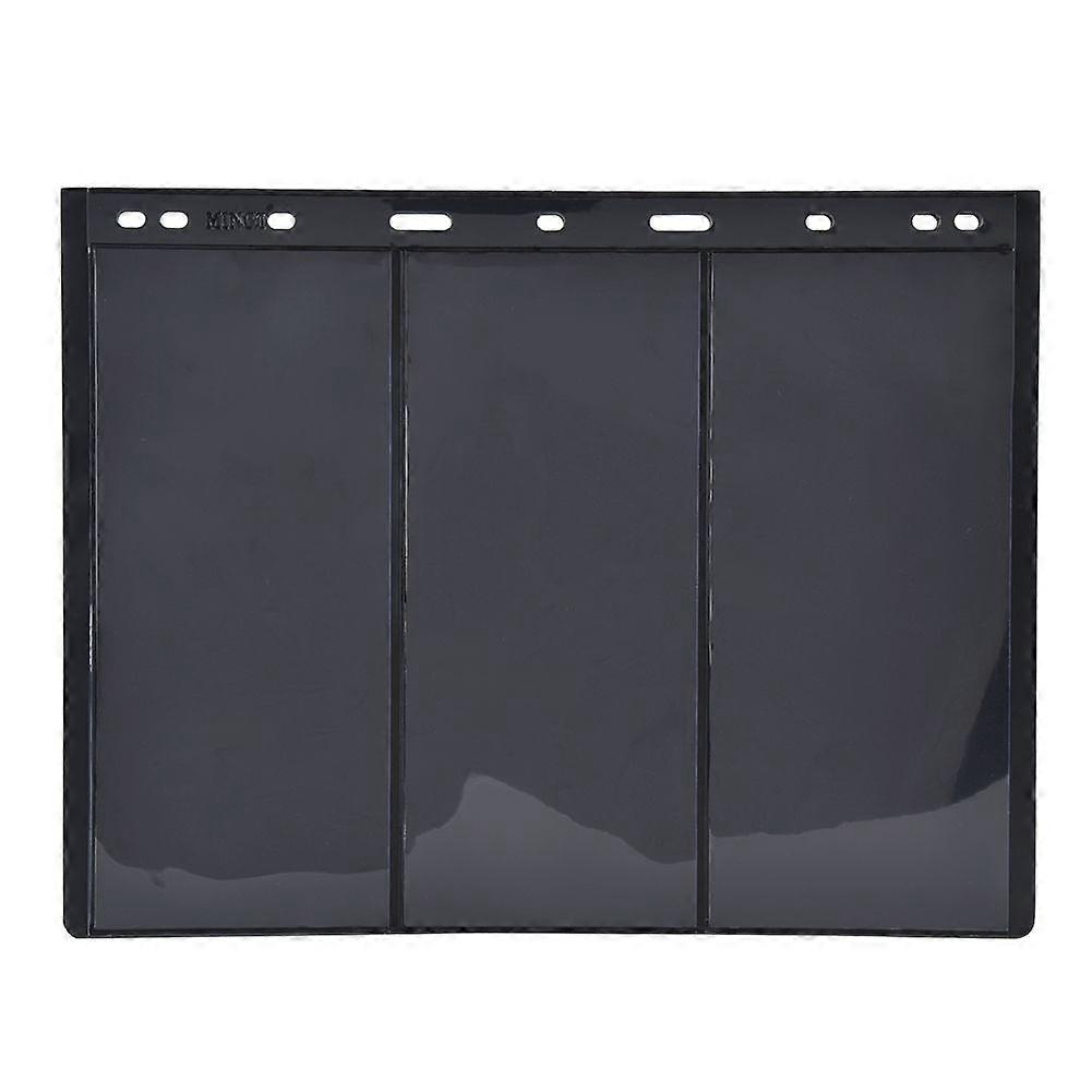 10Pcs Stamp Album Page Sheets Universal 9-Holes for Standard Stamp Collection BookBlack Base 3-Lines