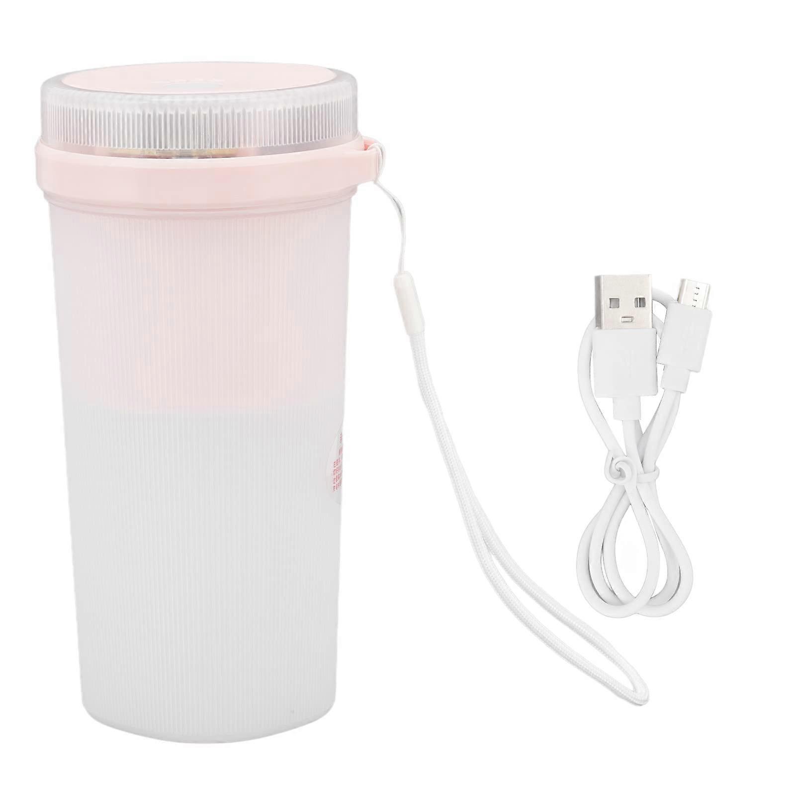 Portable Blender 300ml USB Rechargeable Smoothie Maker with 6 Blades for Travel and Office