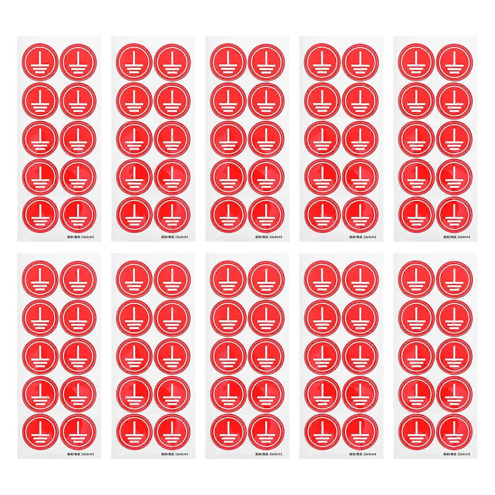 Electrical Panel Labels Sticker Grounding Safety Stickers with Sheets