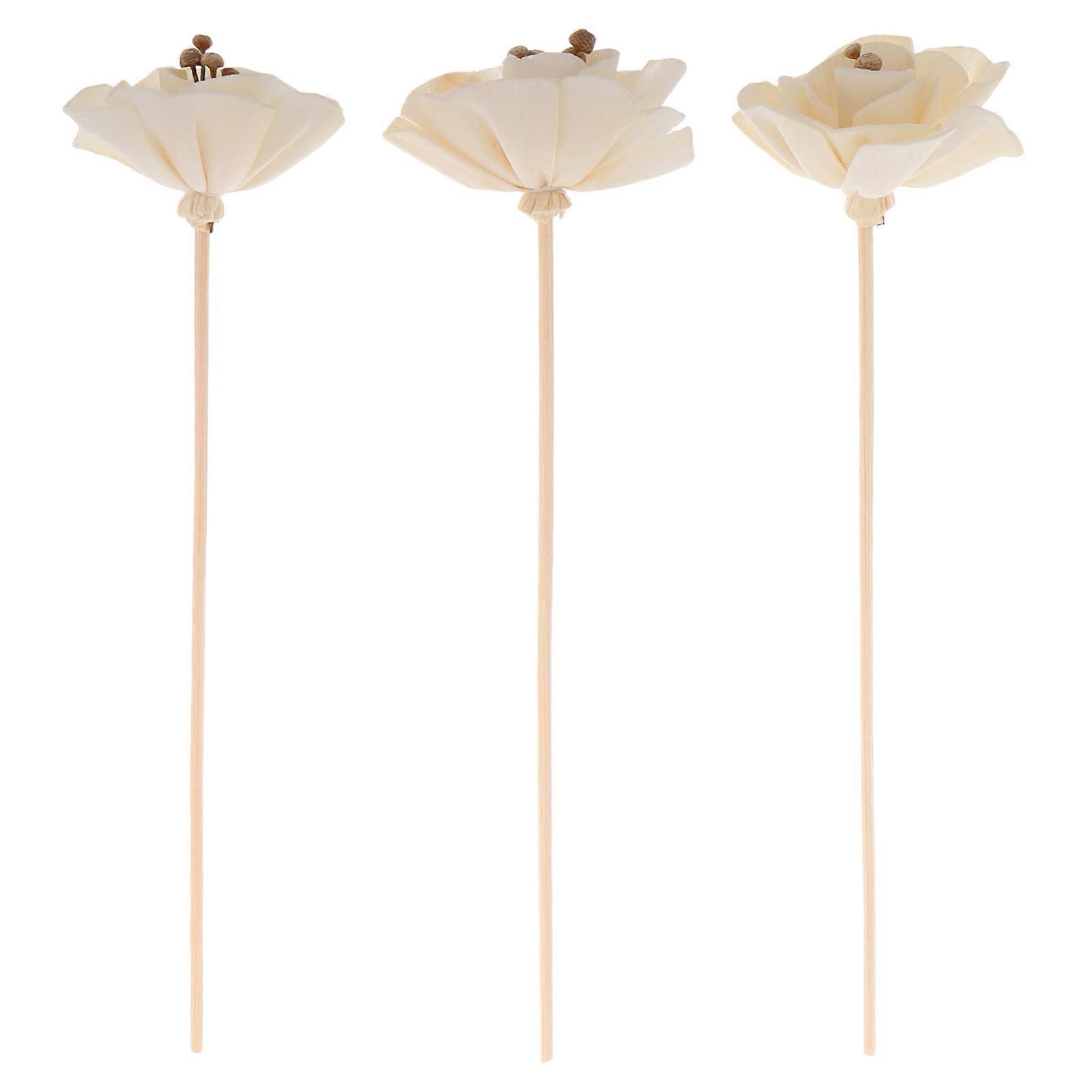 Home Scent Diffuser Essential Oil Reed Sticks 3Pcs Beige