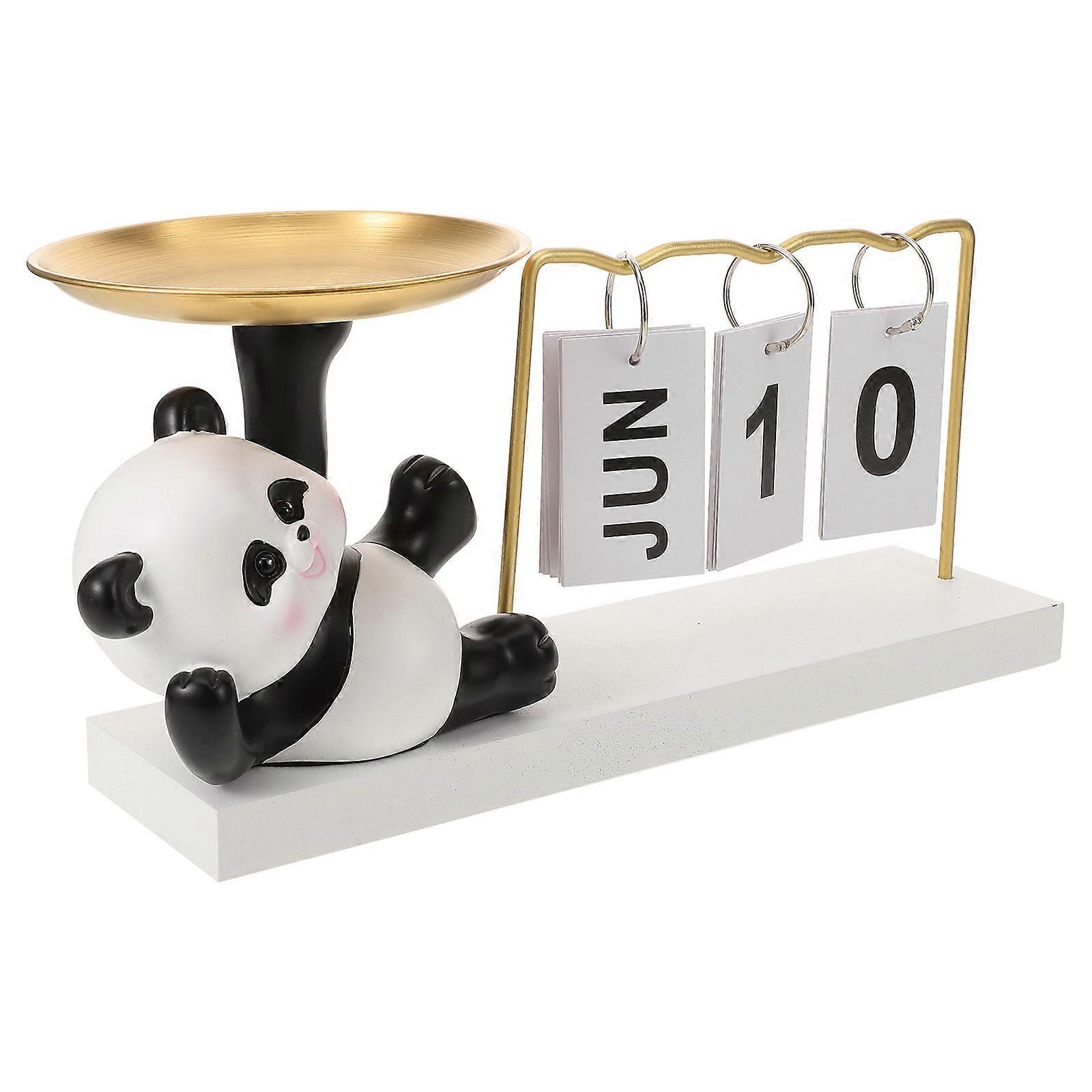 Decorative Panda Calendar Tray for Jewelry Display Tray