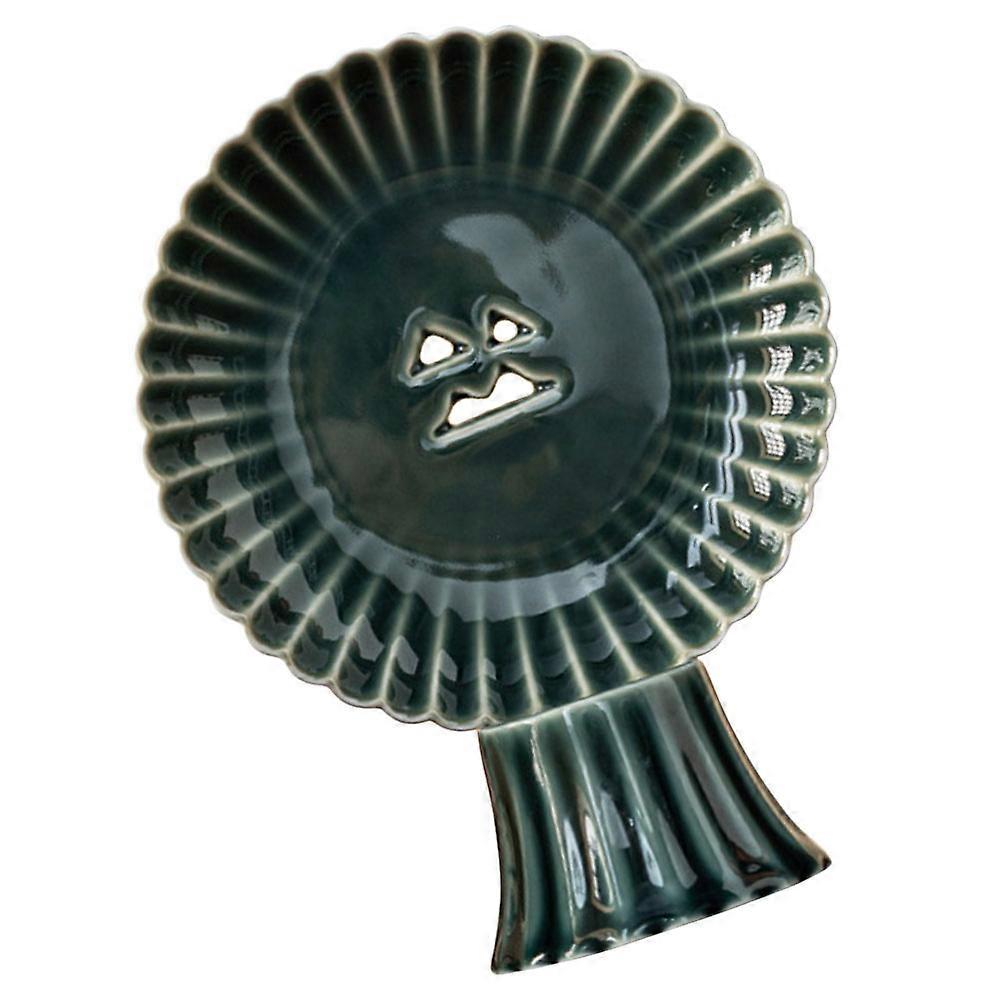 High Foot Decorative Fruit Bowl for Kitchen Use 1 Piece Ceramic Tray