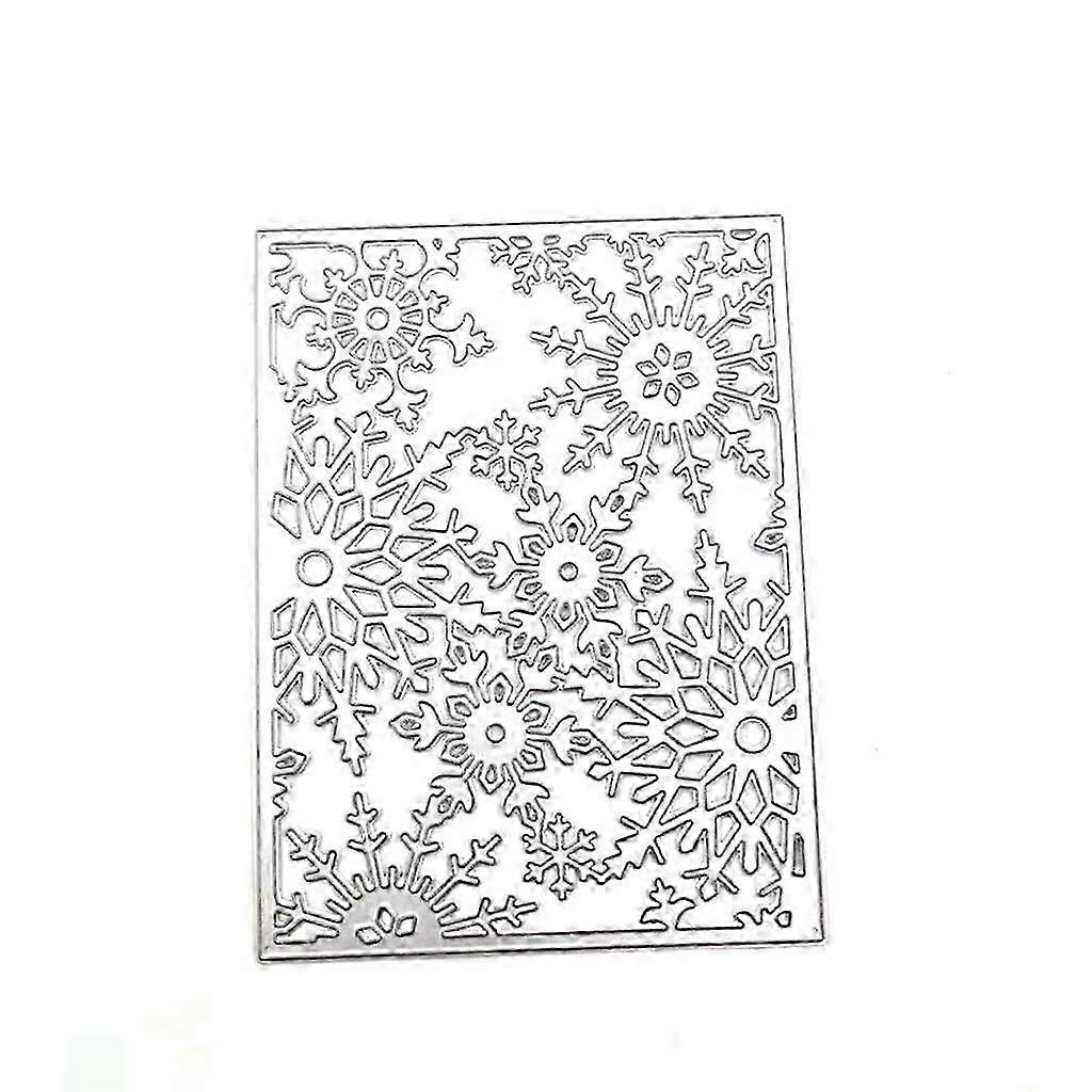 Carbon Steel Cutting Template, Silver Snowflake Pattern, Handmade Card Photo Album Making