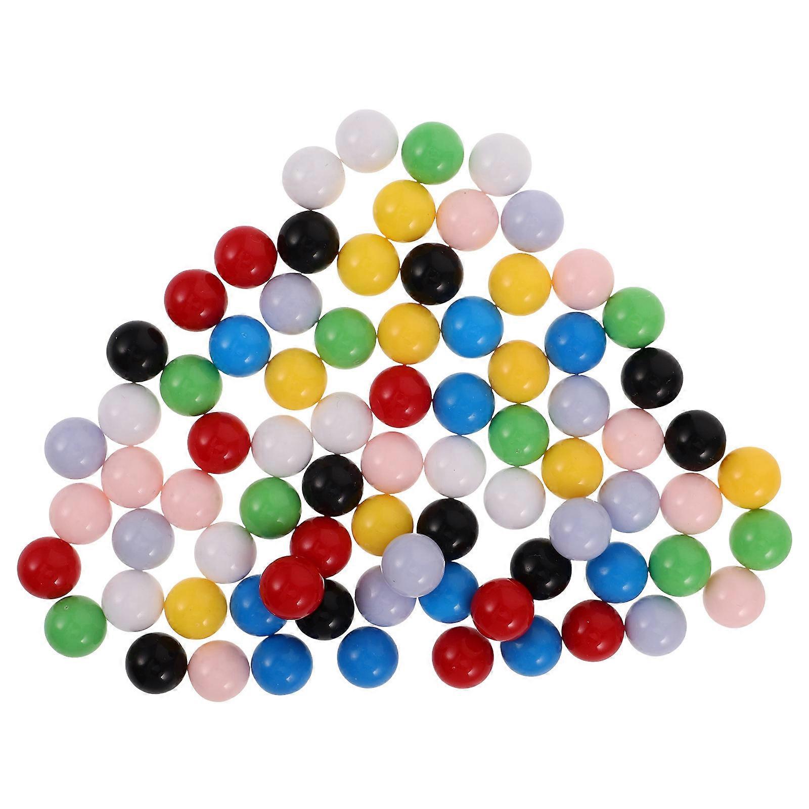 Plastic Replacement Game Marble Balls for Kids Use 80Pcs Assorted Colors