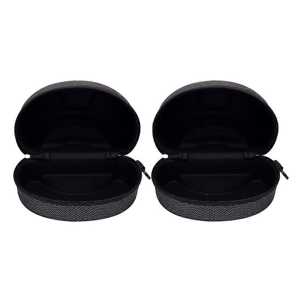 Motorcycle Goggles Case Black Color for Durable 2Pcs Large Storage Holder