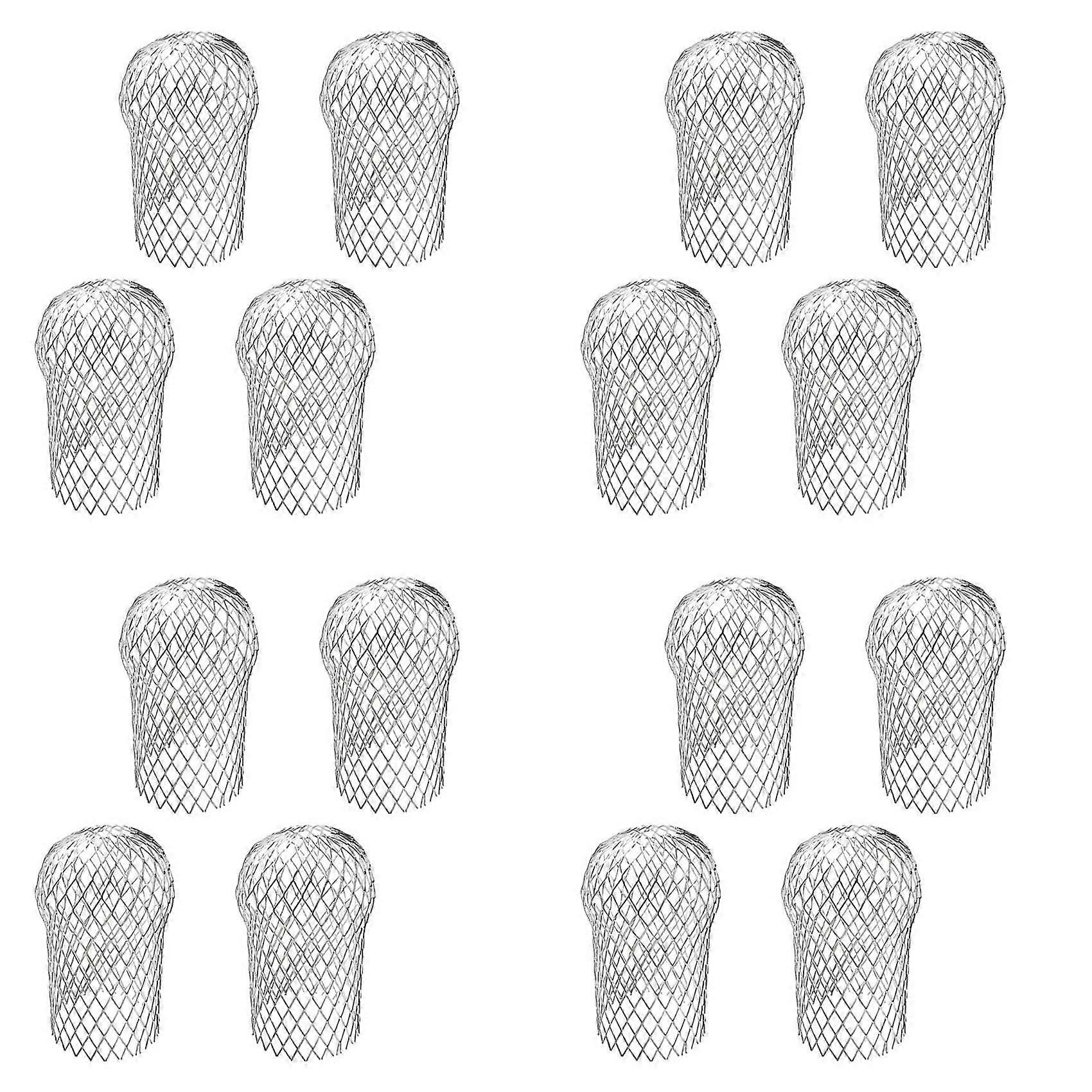 16 Pcs Gutter Downspout Guards 3.5 Inch Aluminum Leaf Filter Strainer Expandable Gutter Downspout Protector