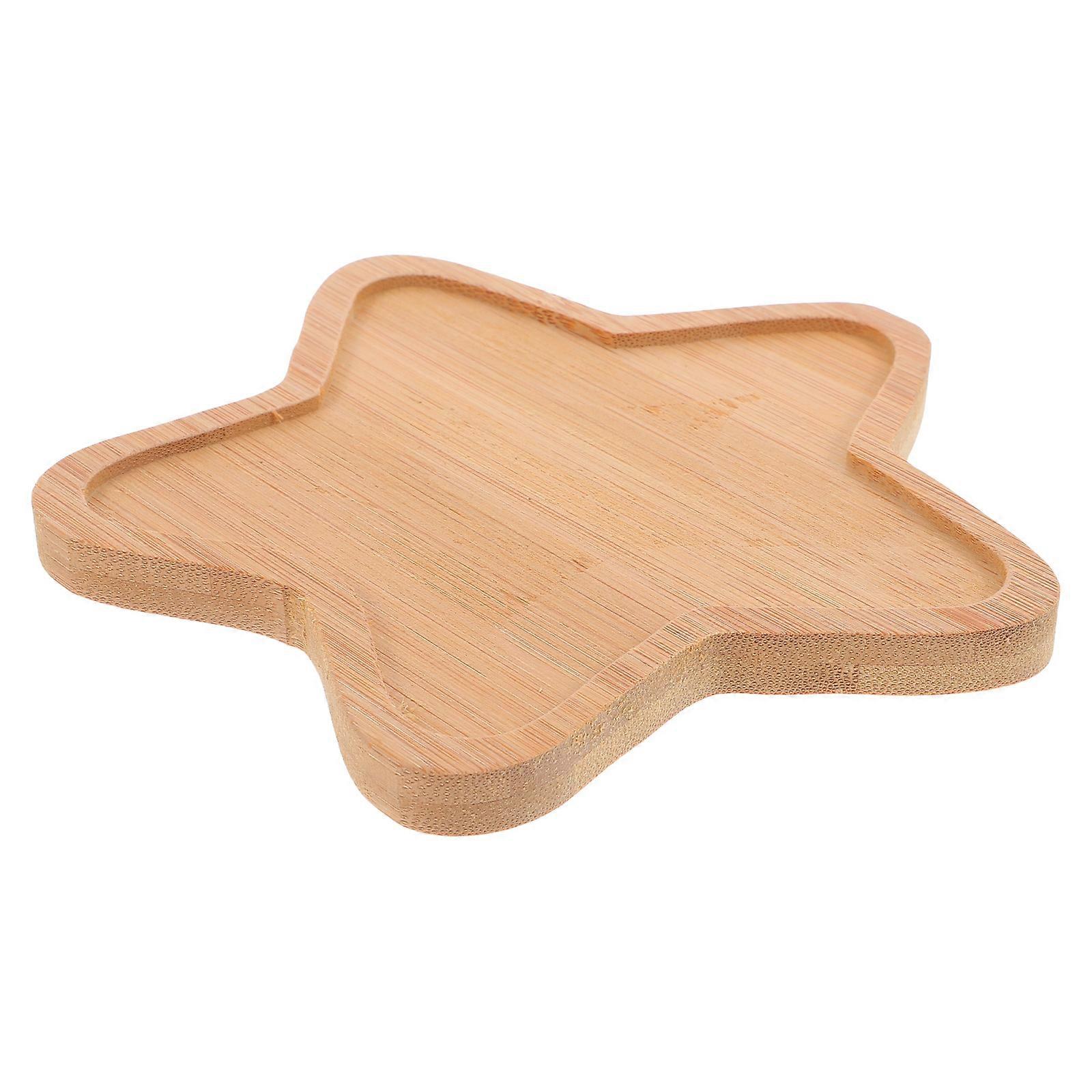 Khaki Bamboo Base for DIY Mosaic Craft Star Shape Coaster