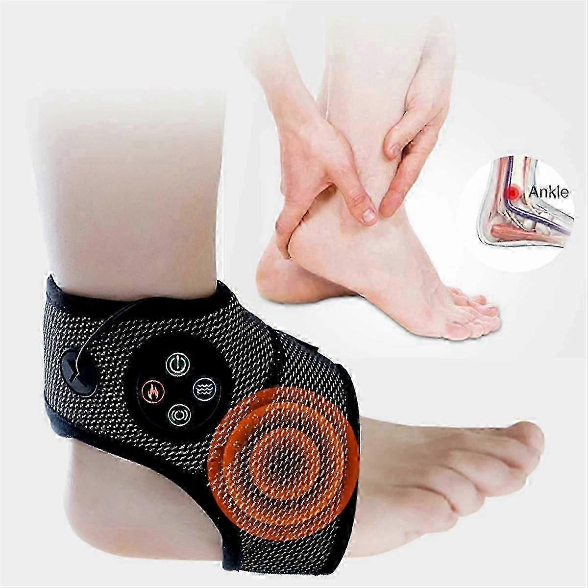 Heated Ankle Compression Massager with Vibration for Circulation Support