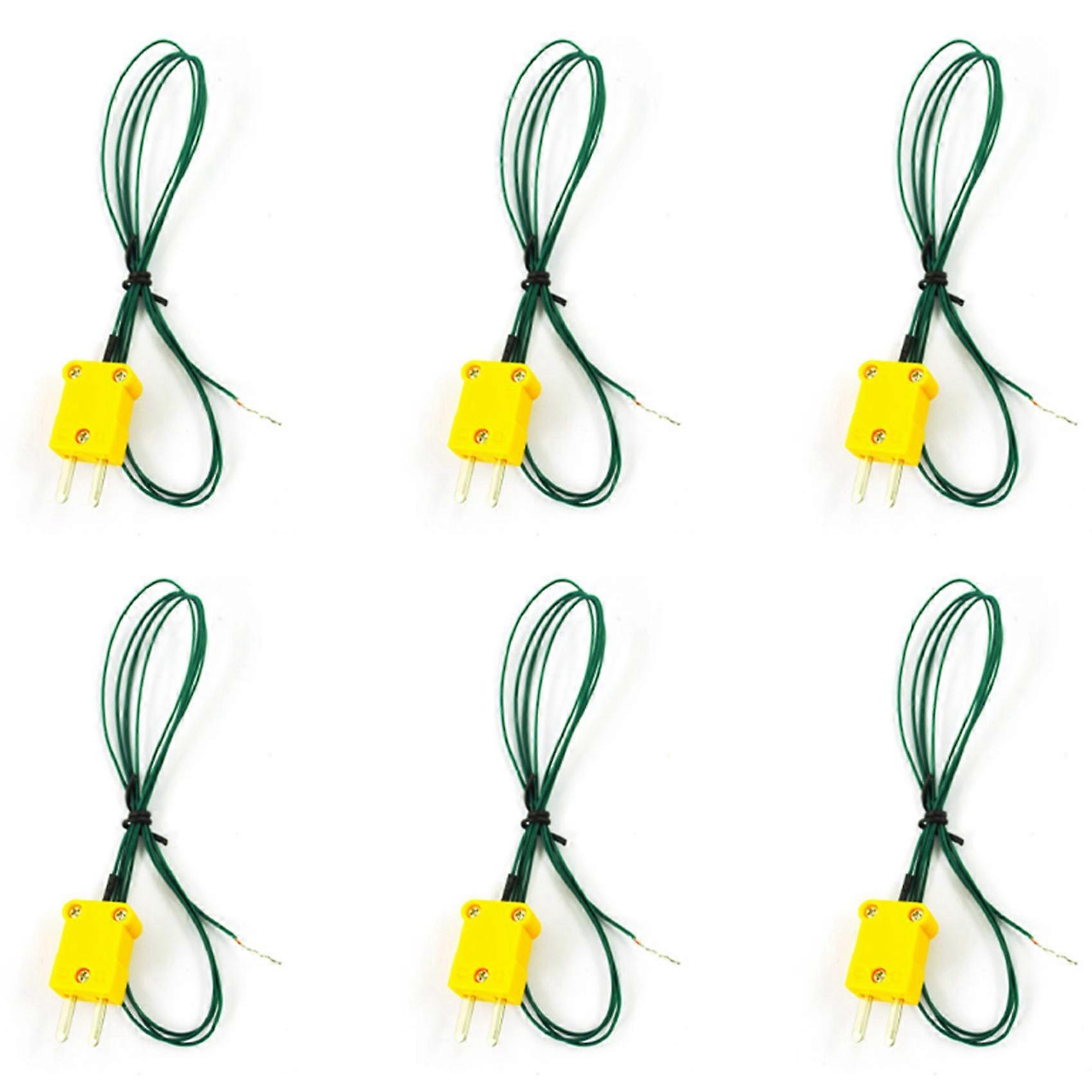 6X Type K Thermocouple Wire Lead for Digital Thermometer