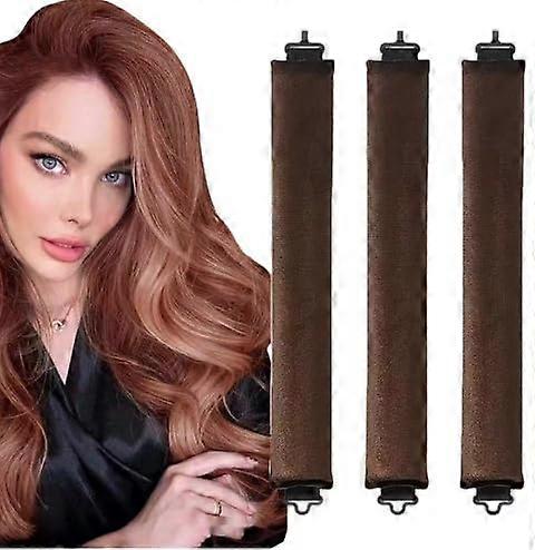 Heatless Hair Curlers Satin Headband Set for Overnight Curls, Soft No Heat Curling Rods for Sleeping