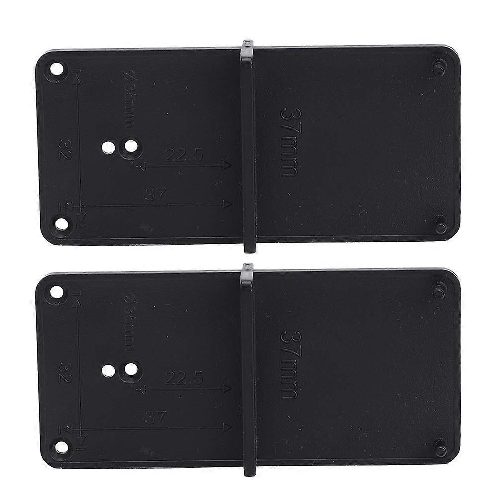 Door Hinge Drilling Guide and Cabinet Hinge Jig 2 Pack 85x40mm Precise Woodworking Installation Tool