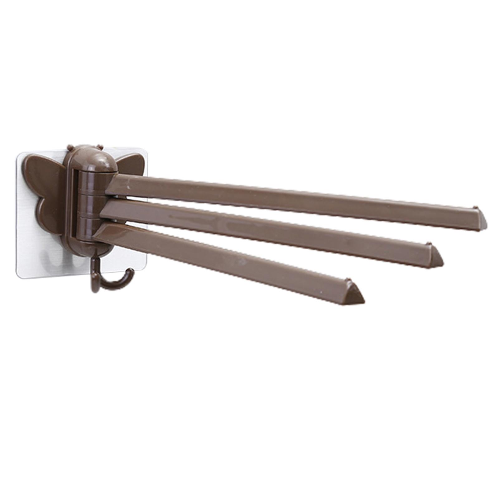 Wall Mounted Towel Bar Swivel With 3arms Fashionable And Modern Design Help Storage Space Saving