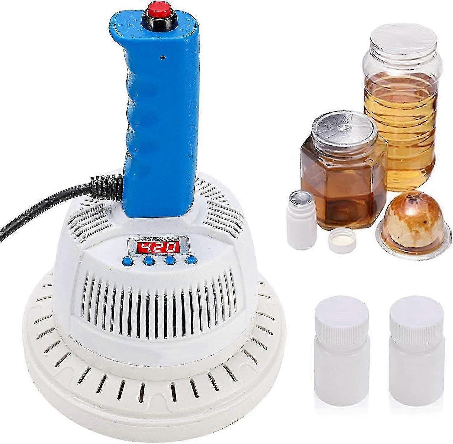 Automatic Induction Sealer Machine For Plastic Bottle Caps With Adjustable Diameter 2.8-4.13cm Timer and Memory Function
