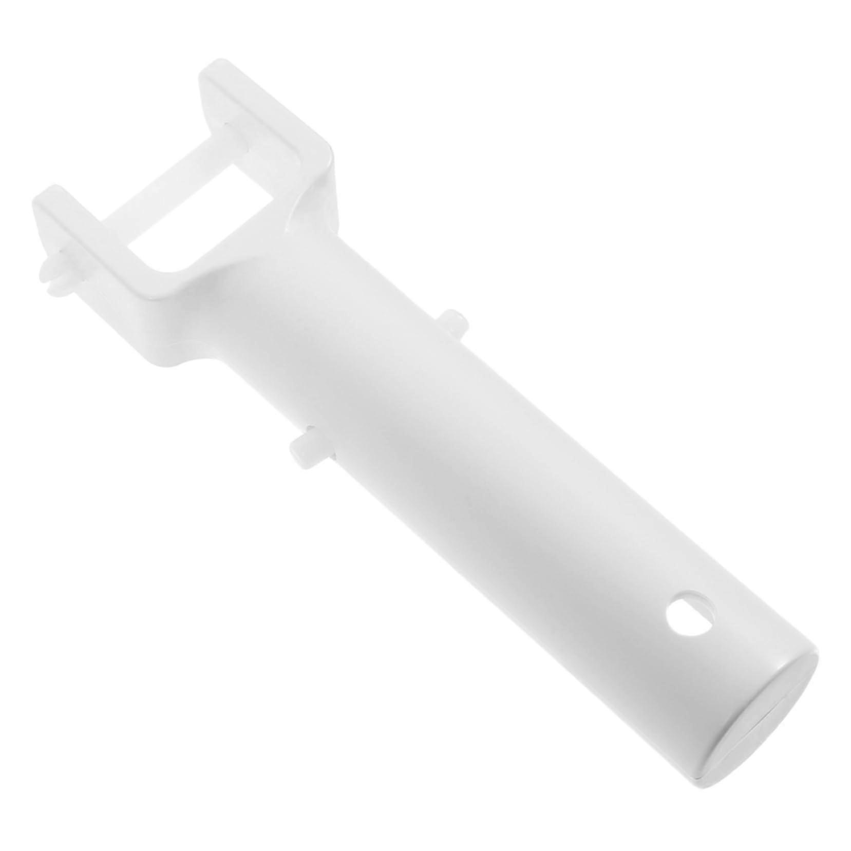 Pool Vacuum Handle Replacement with Ergonomic Grip, Durable Construction, Easy Install, White