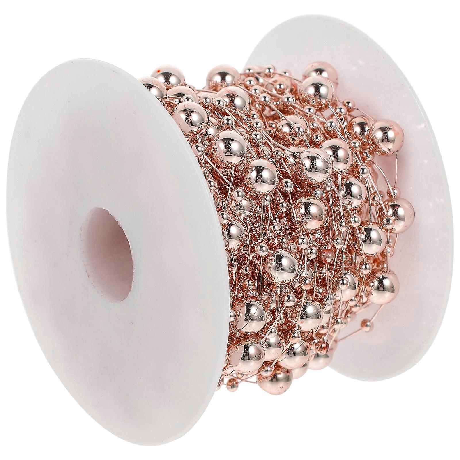 Beaded Chain for DIY Crafts Making Wedding Bouquet Decoration Roll