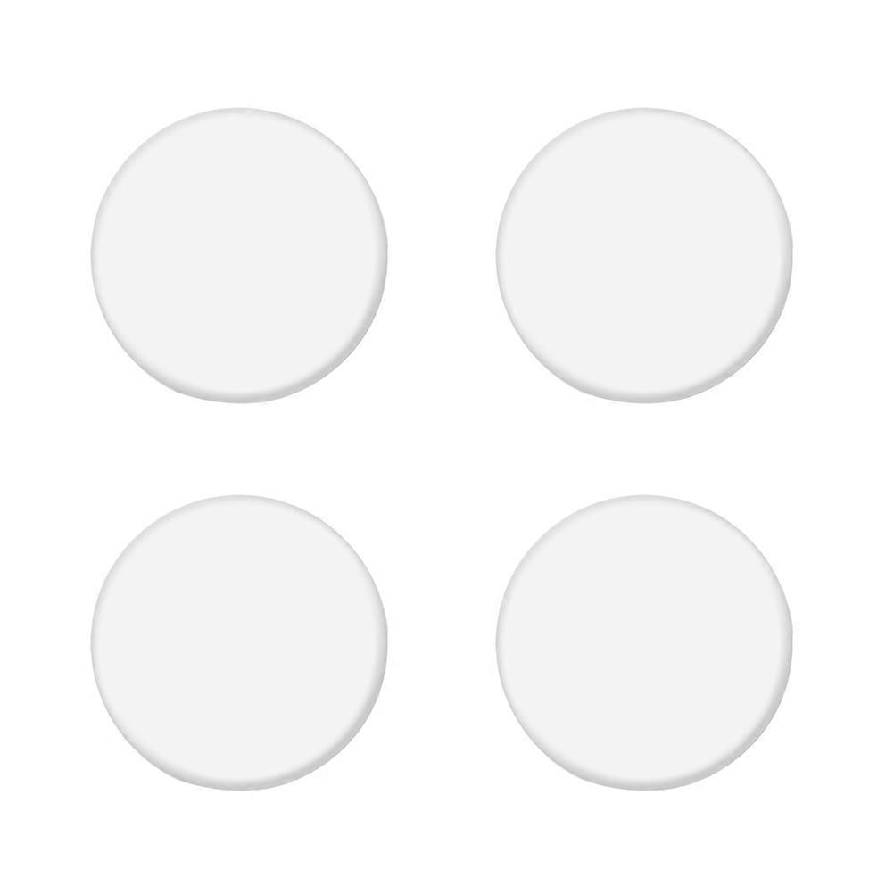 Absorbent Coasters White Solid Color Cup Mats for 8Pcs Non-Slip Round Placemats