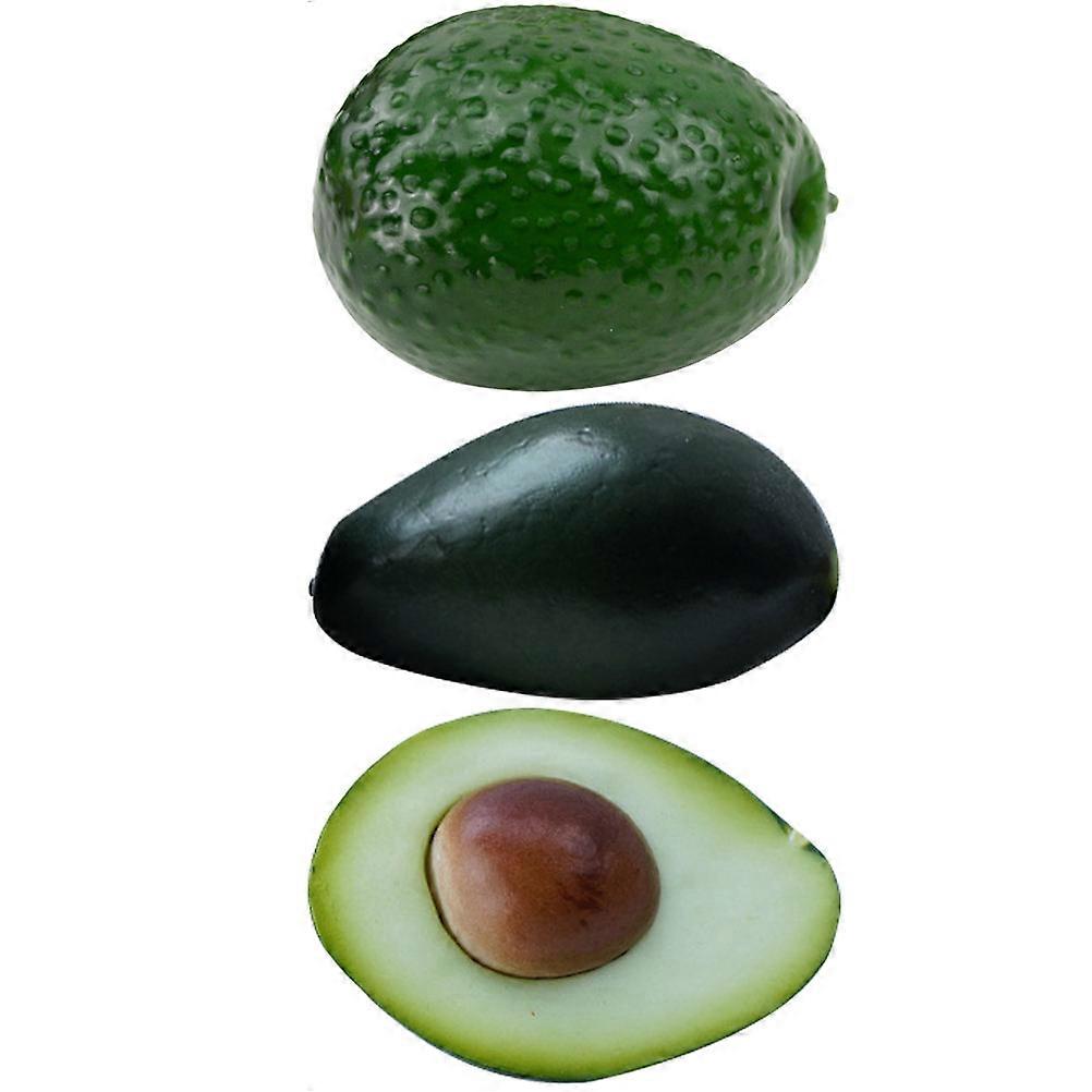 Simulation Avocados 3Pcs Artificial Avocados Toys for Educational Use