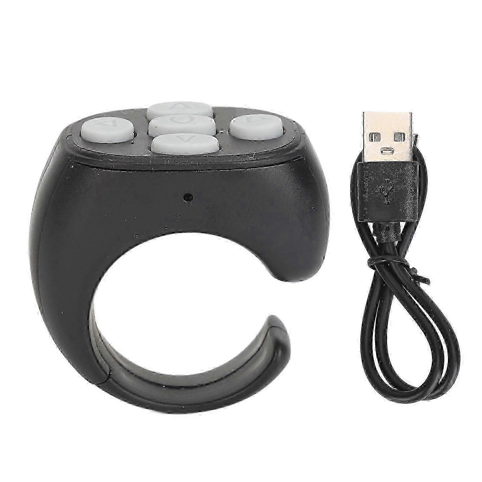 2025 Phone Remote Controller Bluetooth Page Turning Shutter Remote Scrolling Ring Clicker for Android
