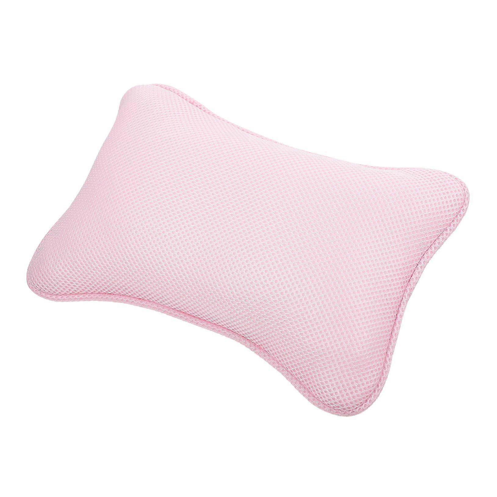 Bath Pillow with Strong Suction Cups, Soft Mesh Bathtub Headrest for Neck and Back Support, 2pcs