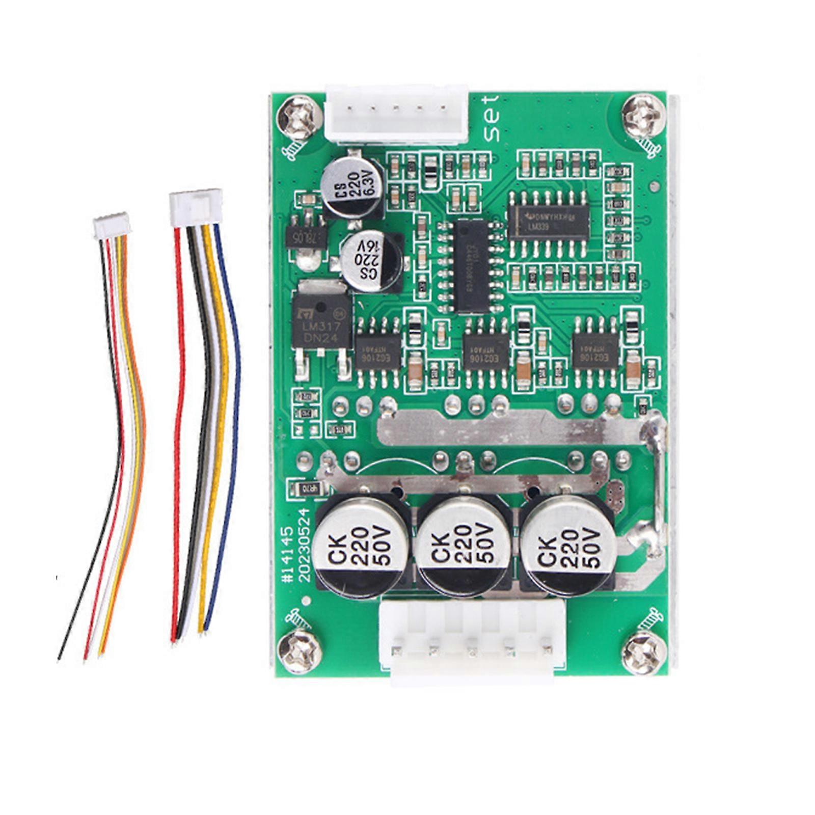 Brushless Motor Driver Board 500W 15A for DIY Projects Featuring Reversible Direction and Adjustable Speed Using Potentiometer Multicolor