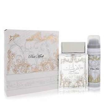  Lattafa Pure Khalis Musk by Lattafa - Eau De Parfum Spray Plus 1.7 Deodorant Spray (Manufacturer Filled) 3.4 oz - Women 