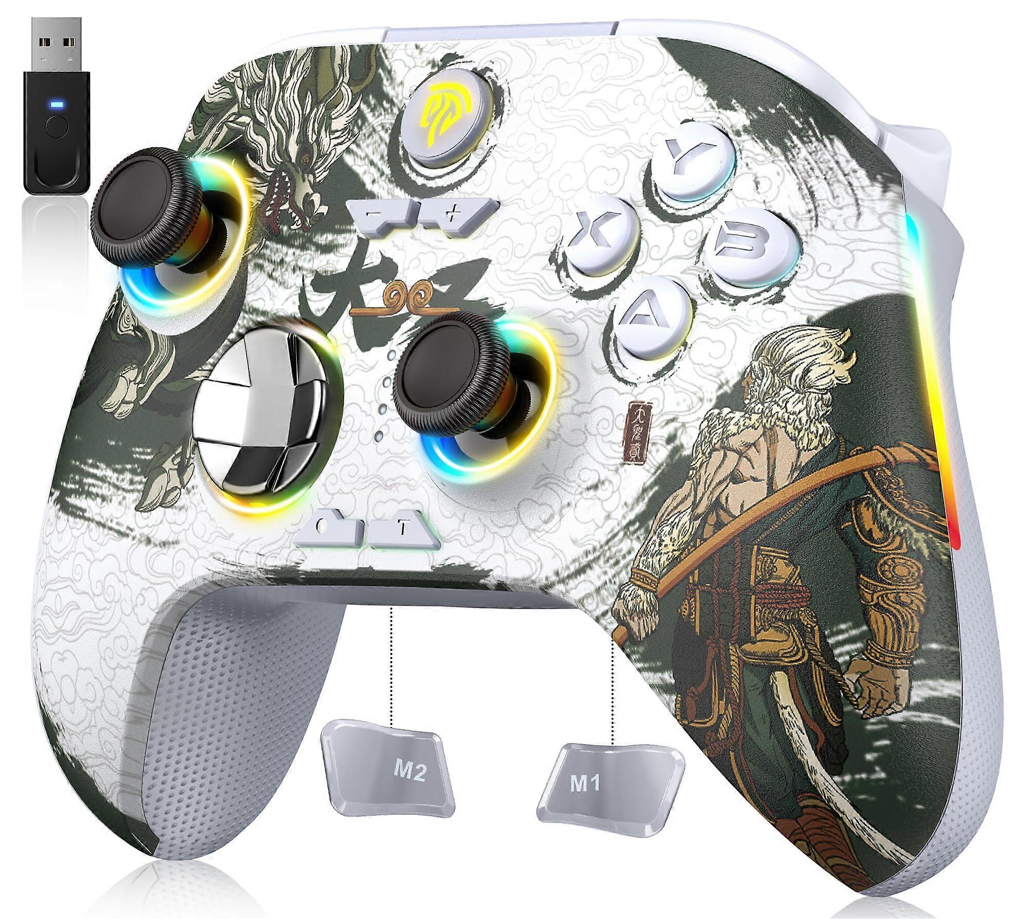 PC Gaming Controller X15 Wireless Bluetooth with Hall Effect Joysticks RGB Lighting MultiPlatform