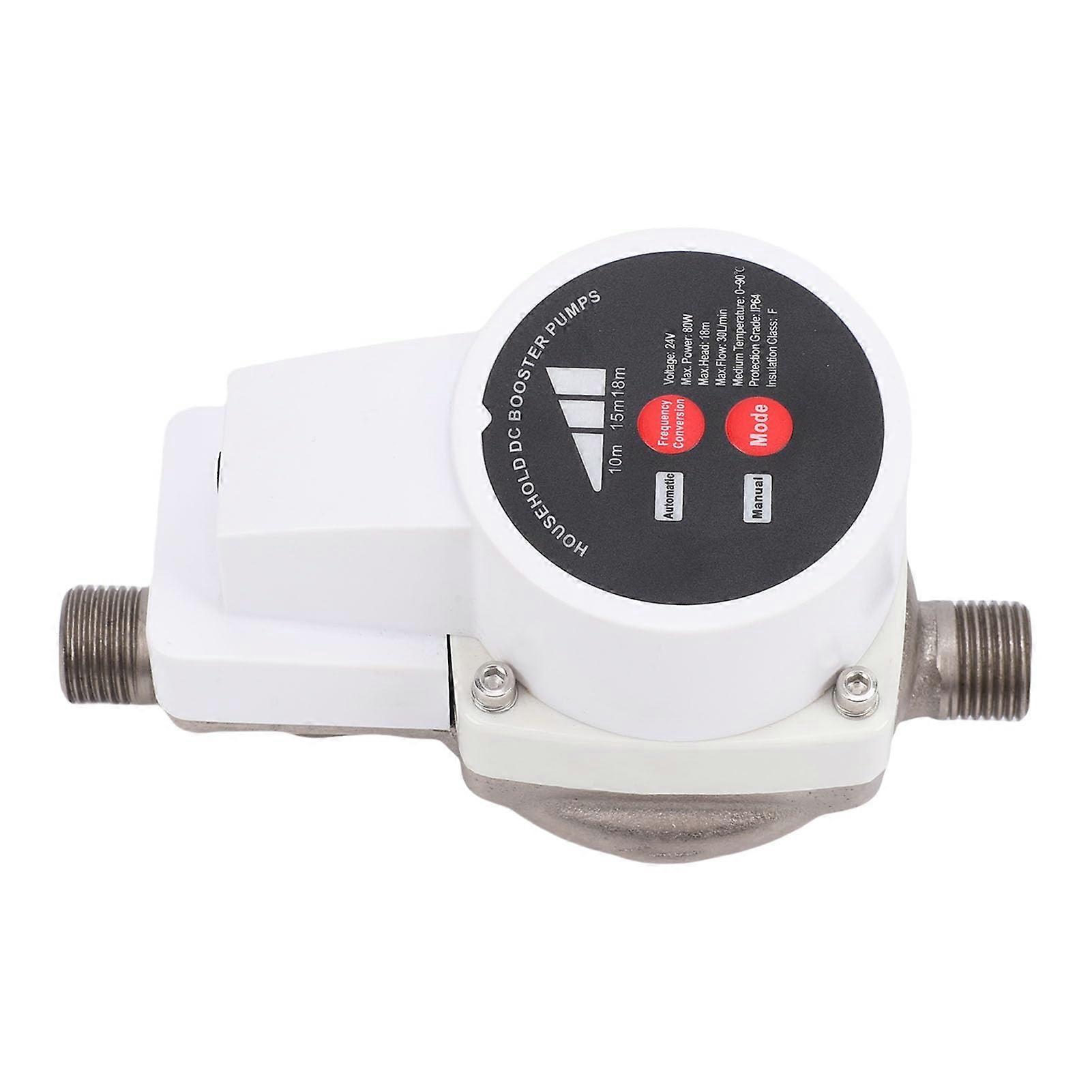 80W Smart Variable Frequency Water Pressure Booster Pump G1/2in Automatic Start Stop for Home Kitchen Shower (US Plug)