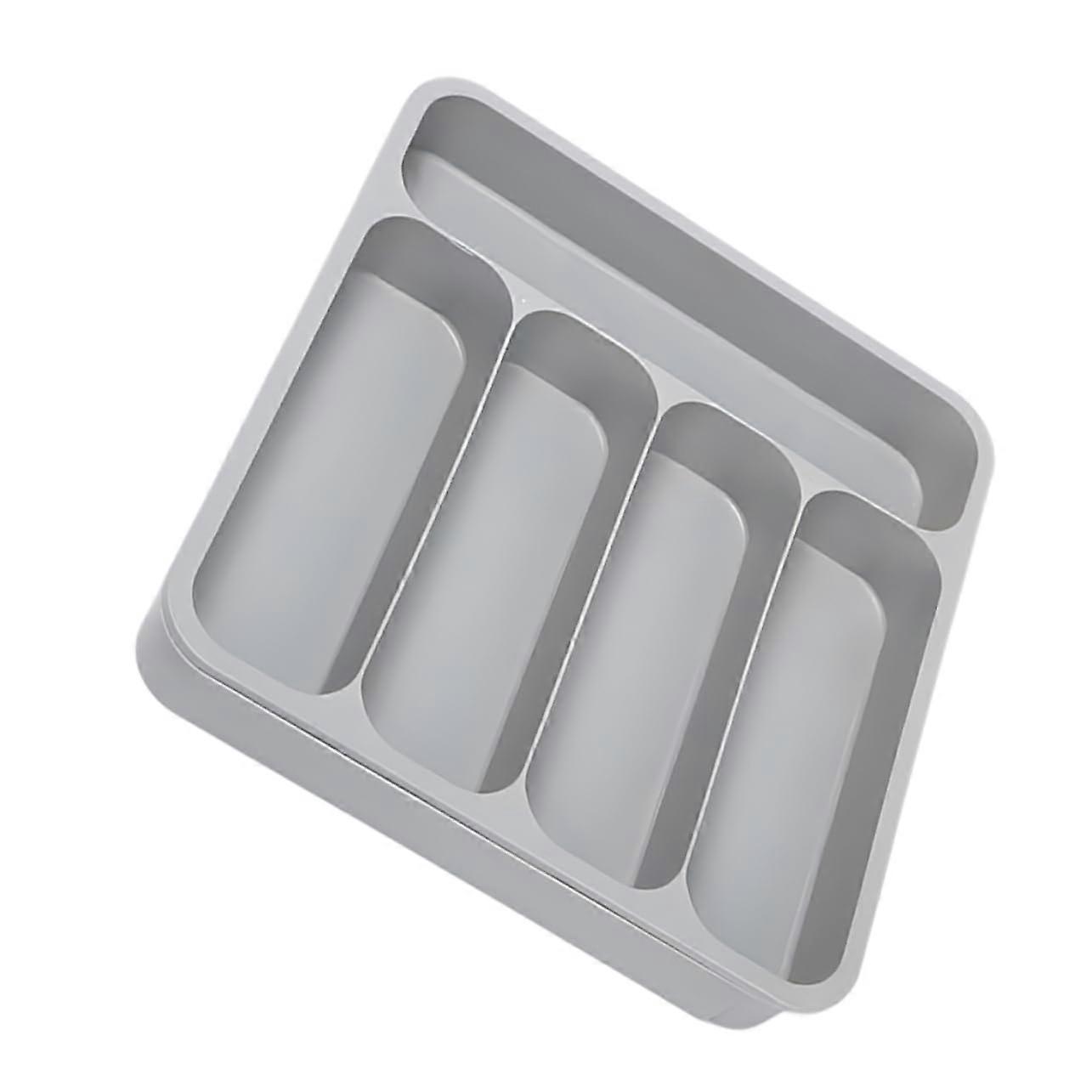 Expandable Silverware Organizer with MultiCompartment Adjustable Kitchen Cutlery Tray for Home Use