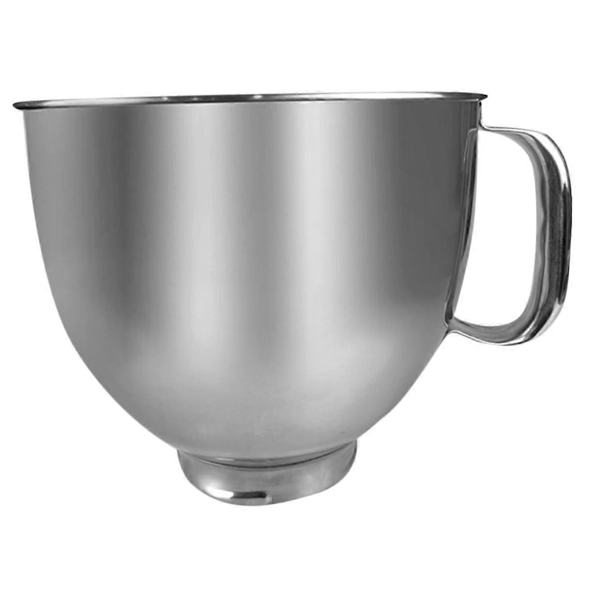 Stainless Steel Mixer Bowl Durable Flat Bottom Dishwasher Safe Replacement for KitchenAid