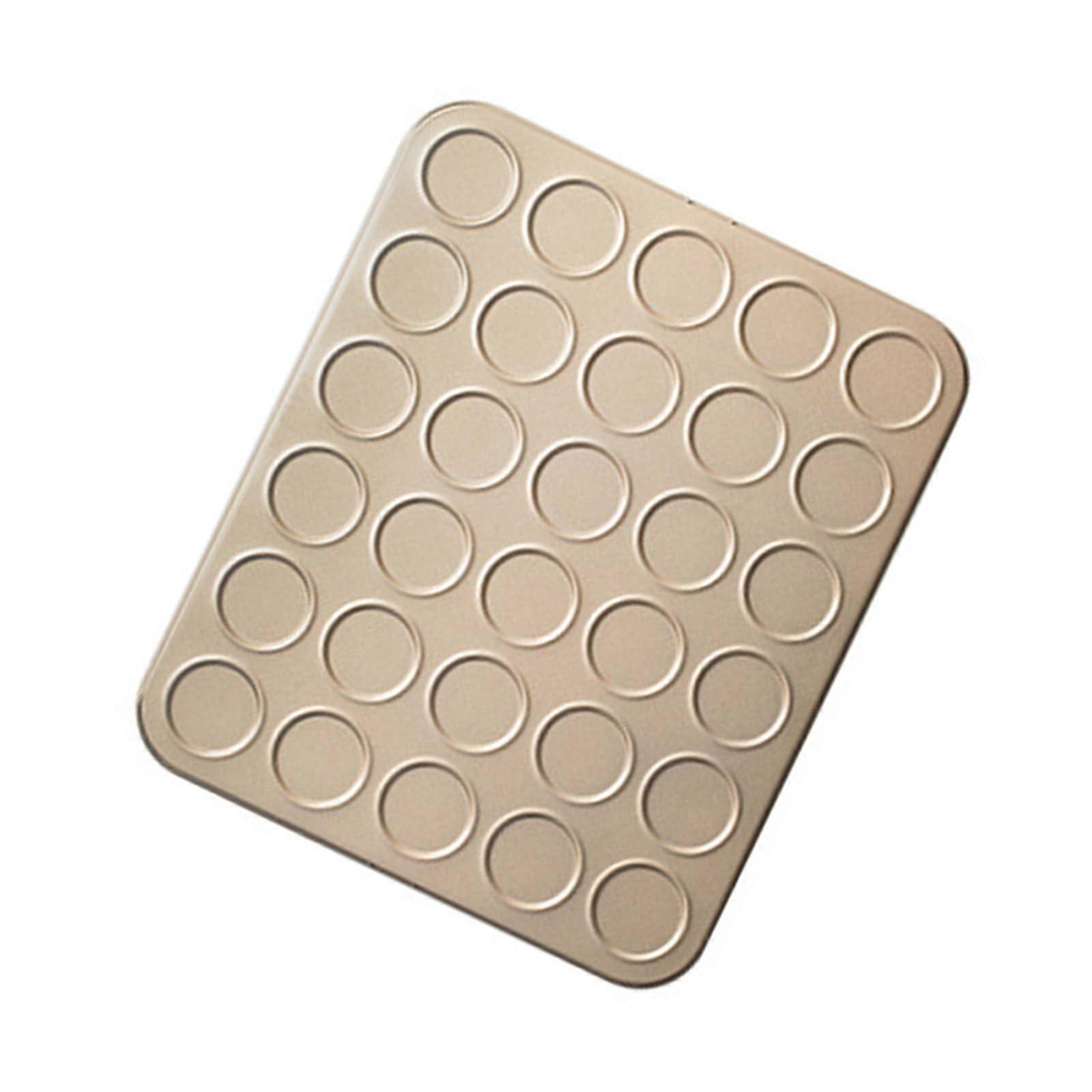 30 Cavity Macaron Baking Pan Nonstick Cookie Sheet for Fast Even Baking and Consistent Results
