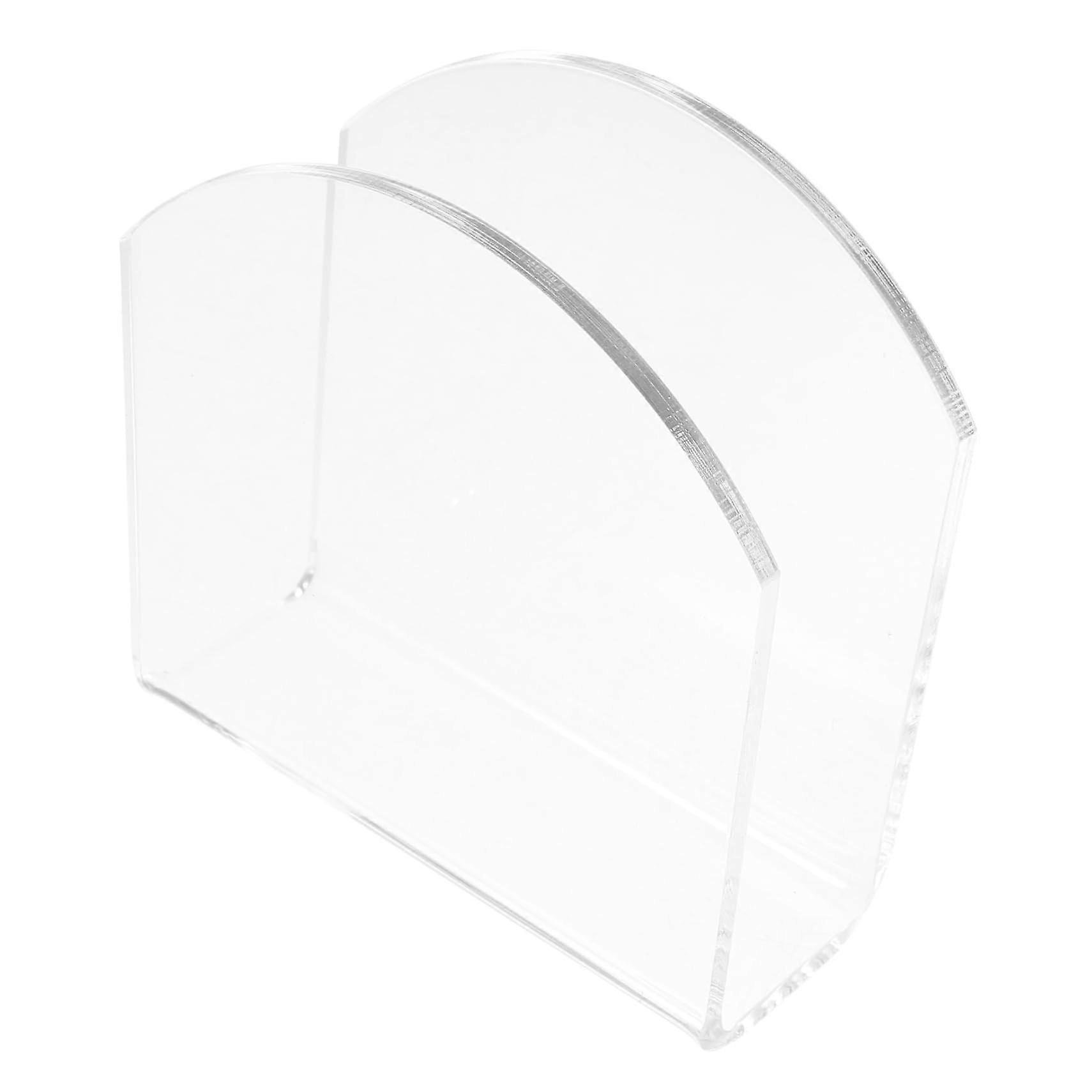 Acrylic Napkin Holder Large Capacity Freestanding for Kitchen or Dining Table Easy Clean Surface