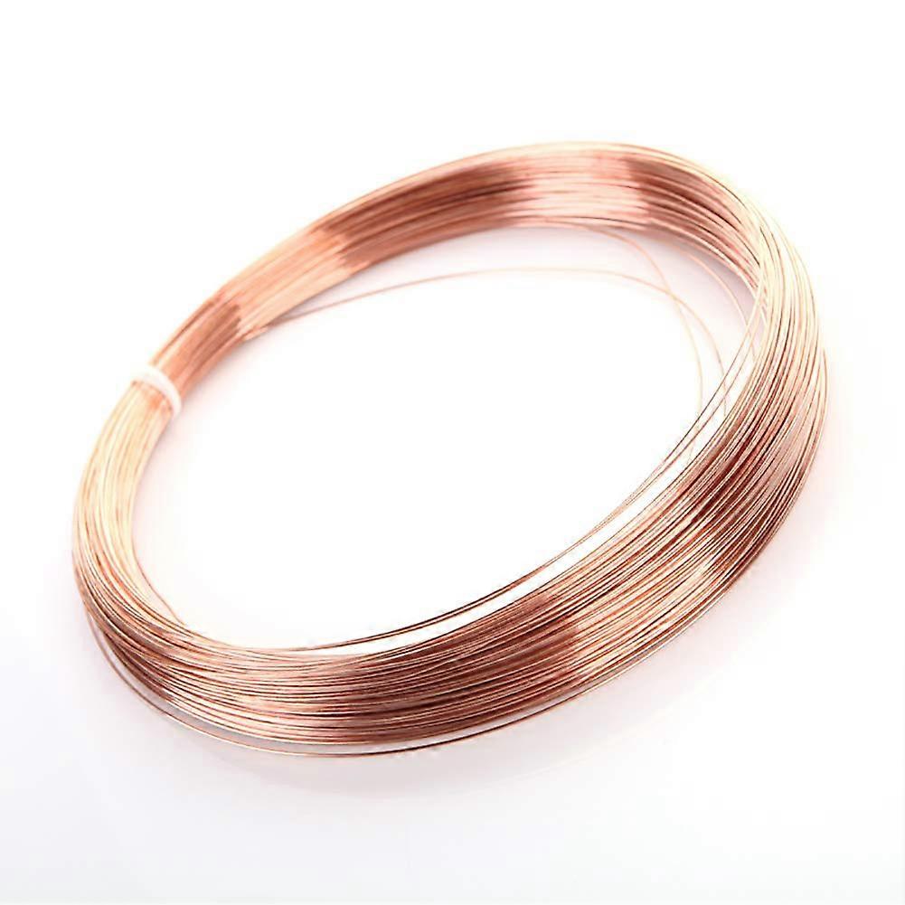 Bare Copper Wire 0.6mm Solid Copper for Electrical Grounding and Jewelry Making 10m Coil