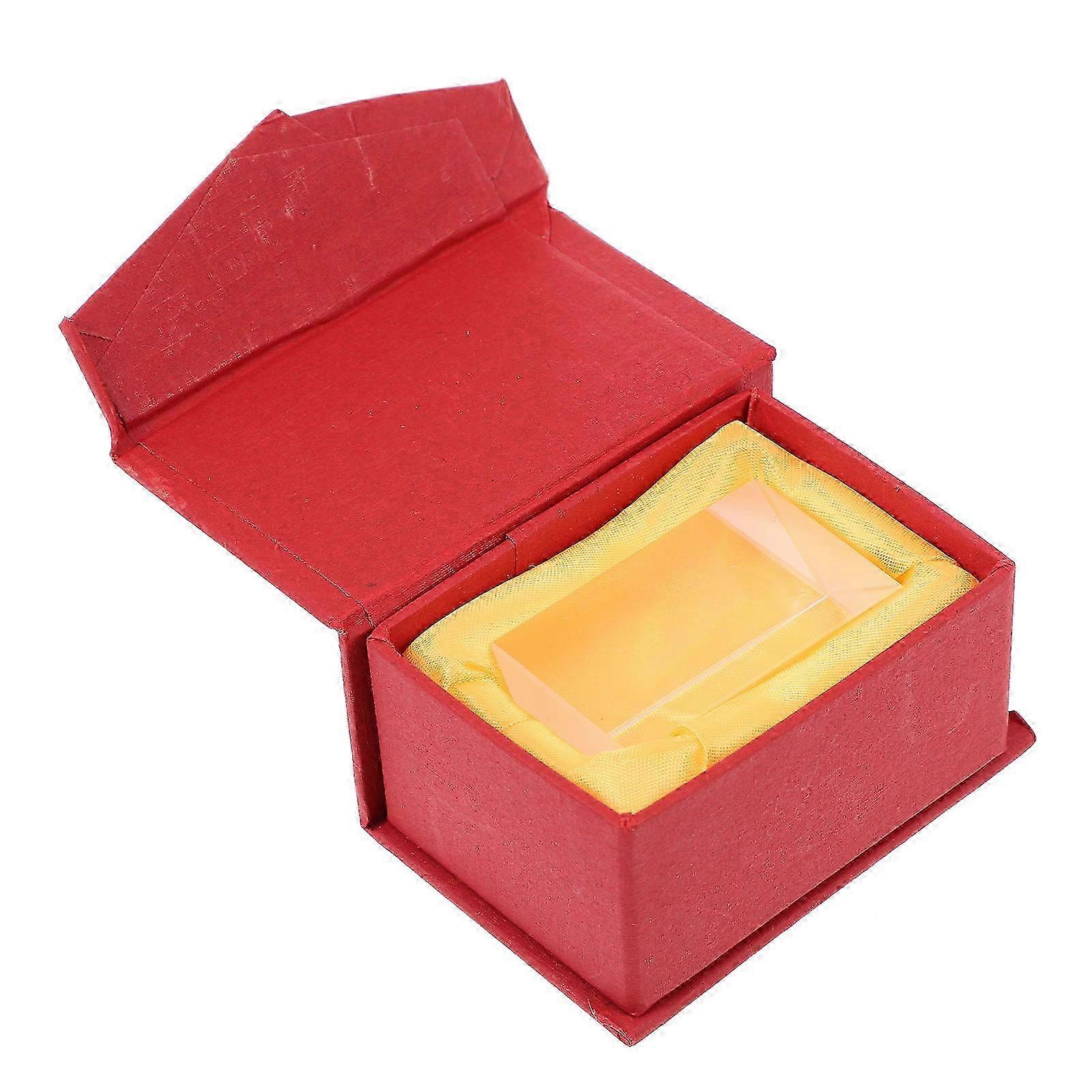 Triangular Prism Optical Glass for Laboratory Use Assorted Color Precise Cuttings Portable 3-Piece