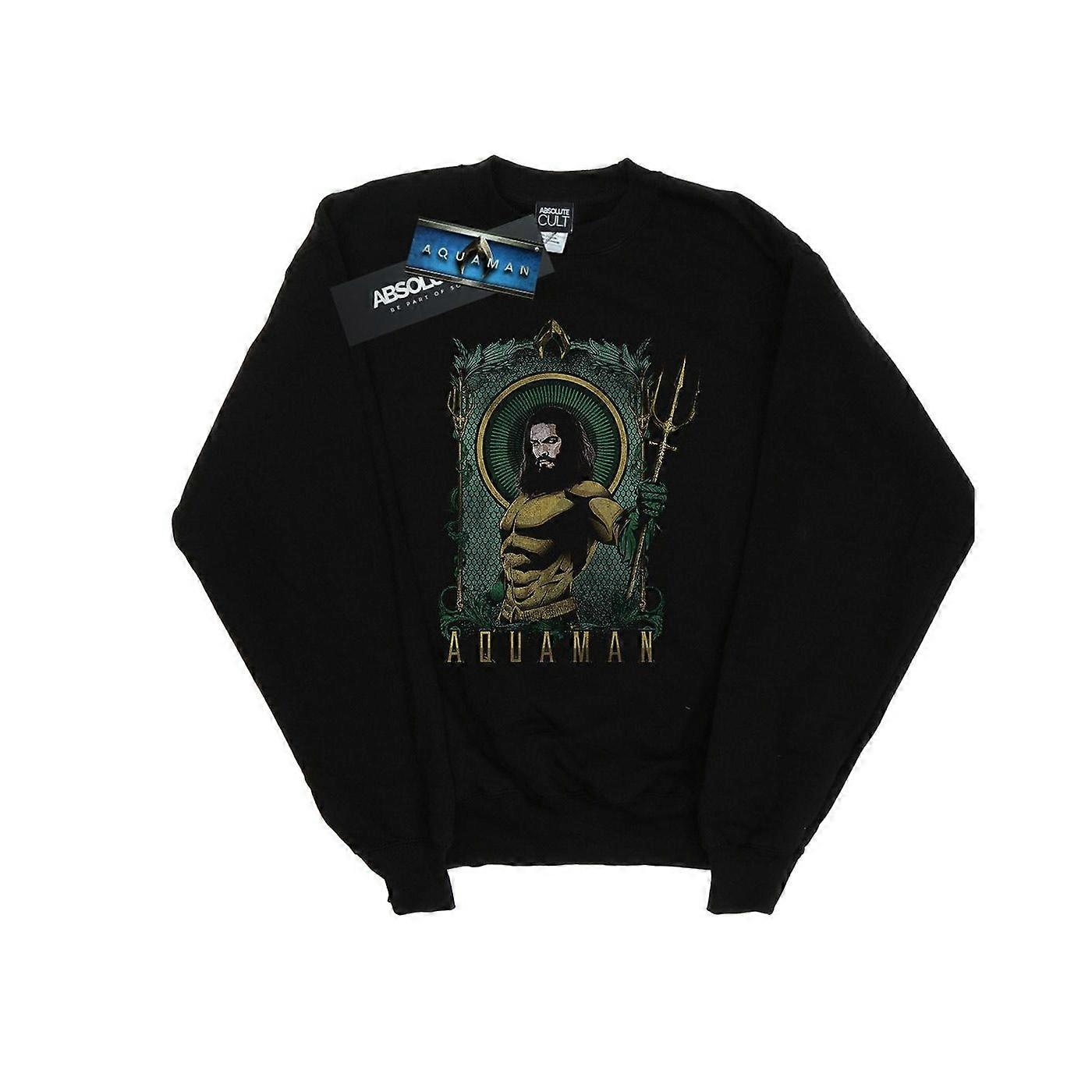 DC Comics garçons Aquaman encadré Sweatshirt Trident
