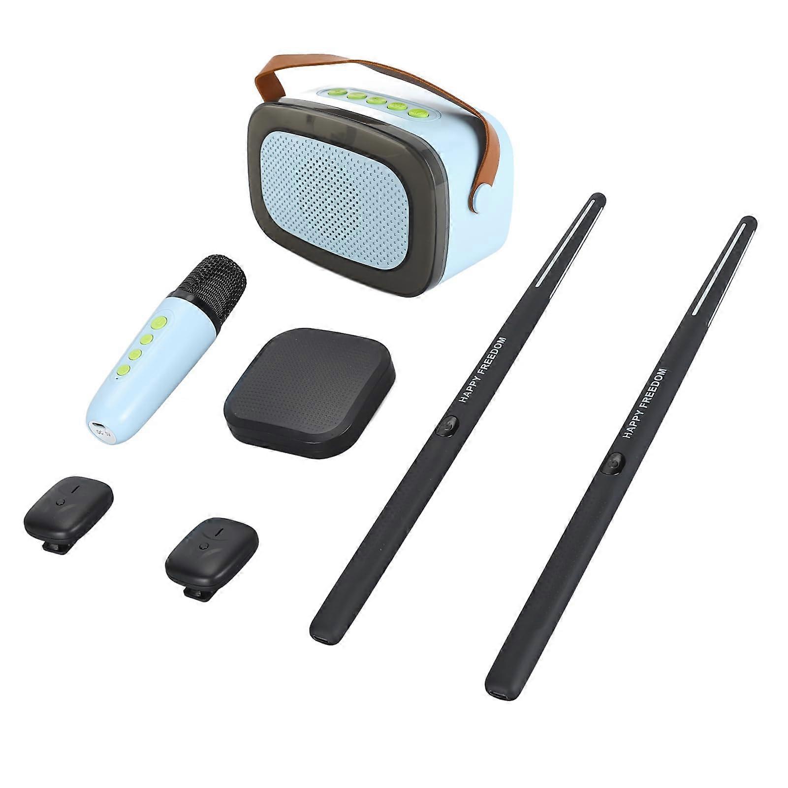 Virtual Drum Sticks with 3D Motion Sensing Air Drum Set, Rechargeable Electronic Kit for Beginners