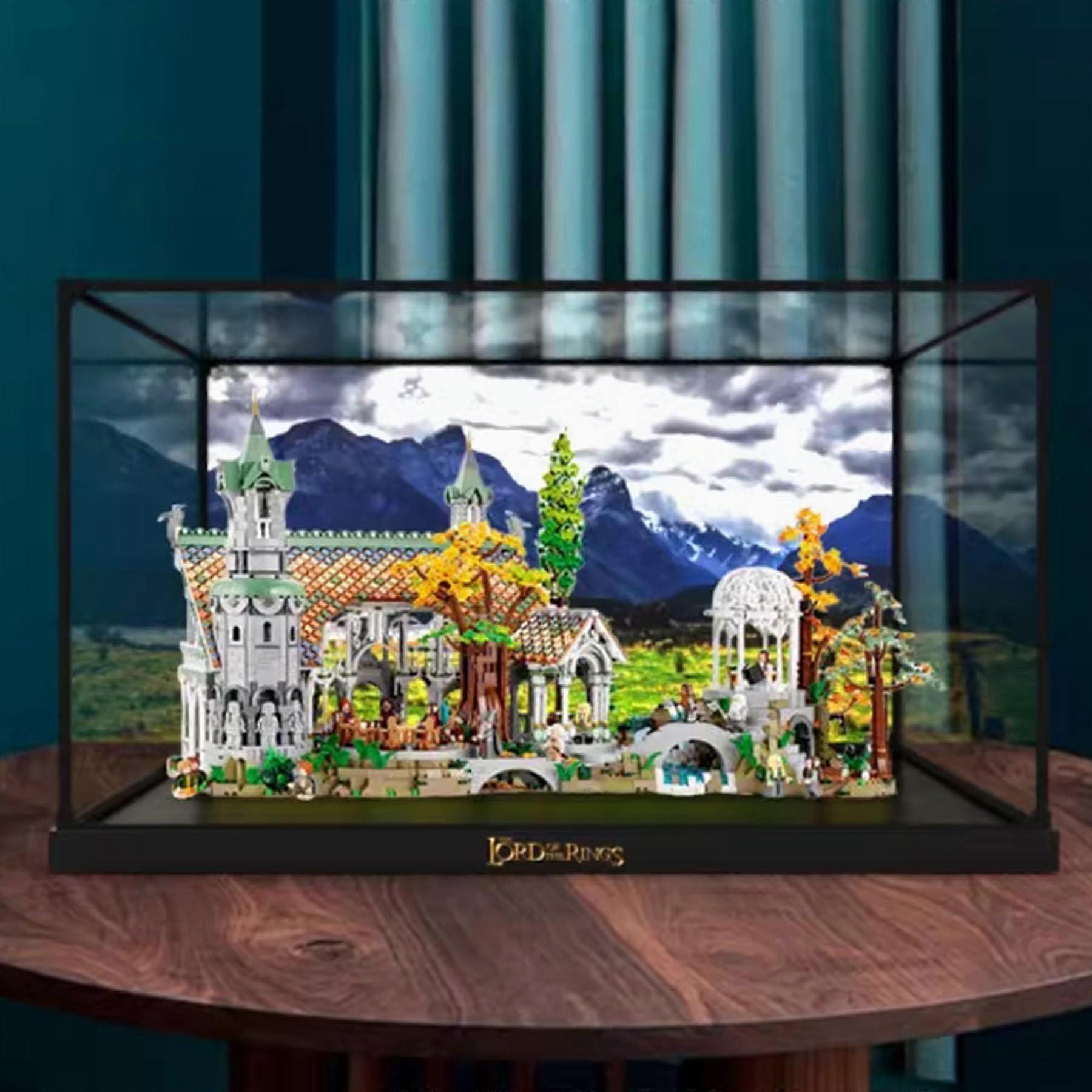 Acrylic Display Box for  10316 Castle Model, Large Clear Dustproof UV Protection Case