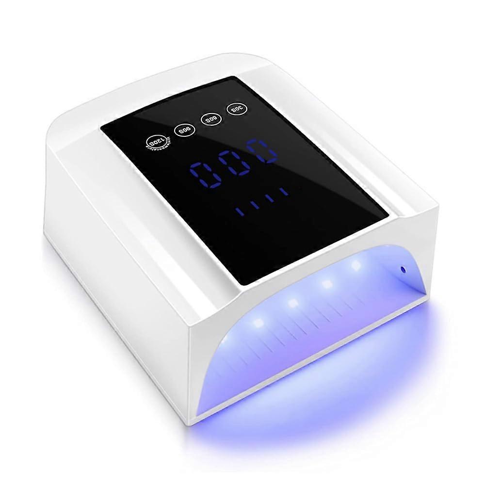 72W UV LED Nail Lamp with Timer, Smart Sensor and Removable Bottom for Fast Salon Gel Drying