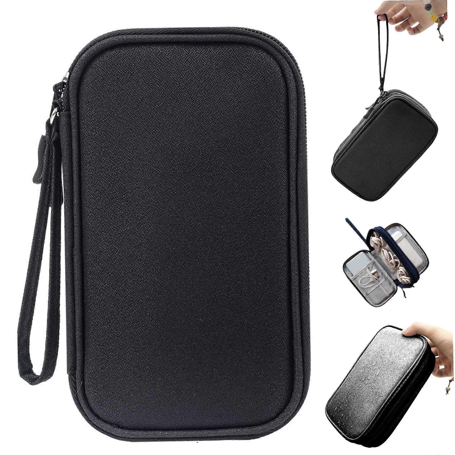 Electronic Accessories Organizer Double Layer Waterproof Travel Cable Organizer Case for Electronics