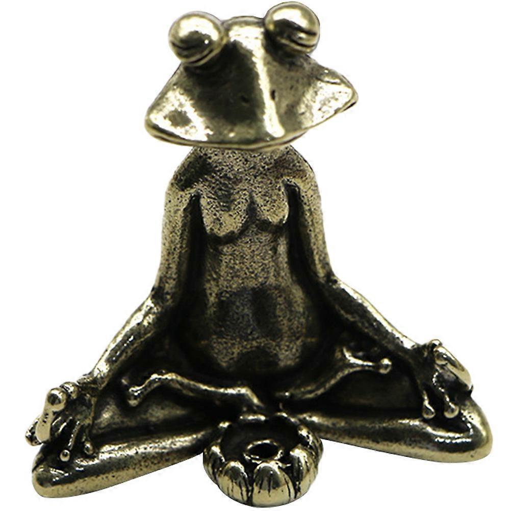 Incense Stick Holder Brass Frog-Style Burner Stand for Storage