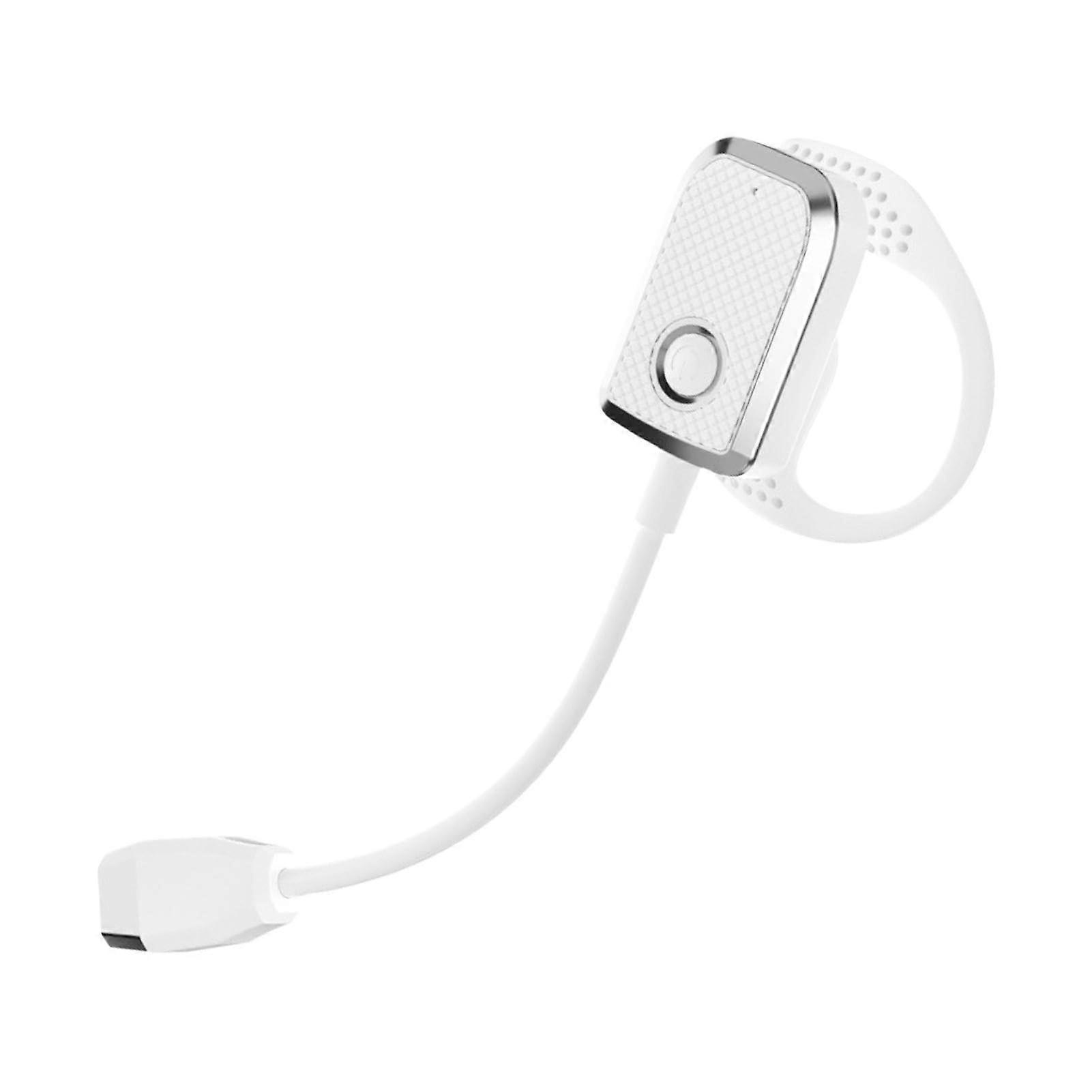 LED Reading Light with Ergonomic Ear Design, Adjustable Brightness Rechargeable Book Lamp White