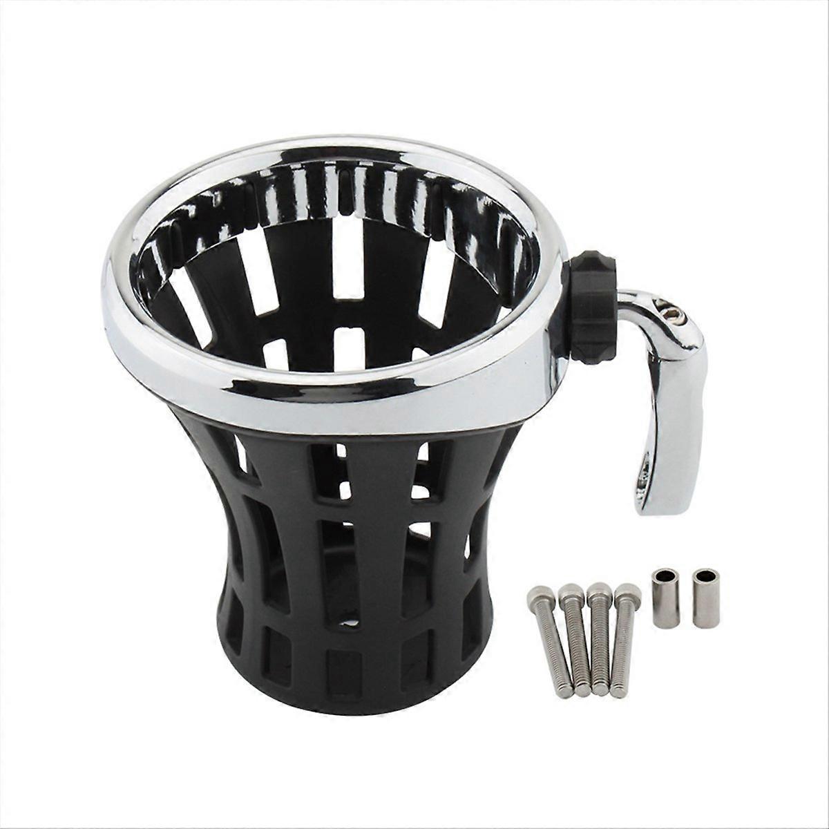 Motorcycle Accessories Kettle and Beverage Holder Black & Silver